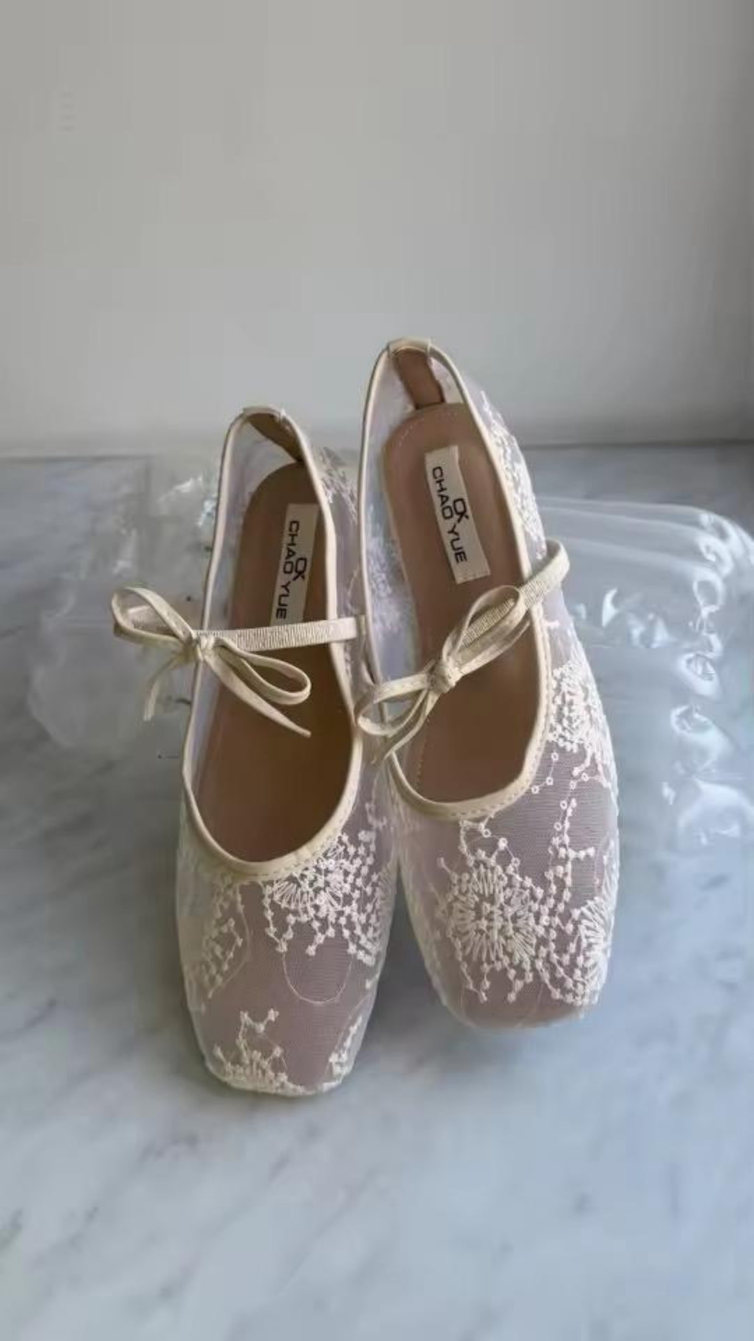 Mesh Lace Flats