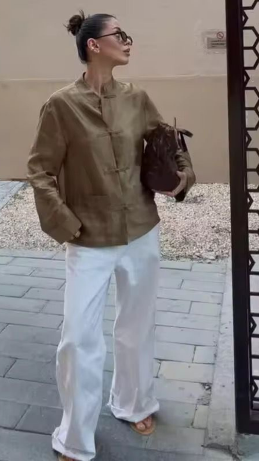 Long sleeve blouse
