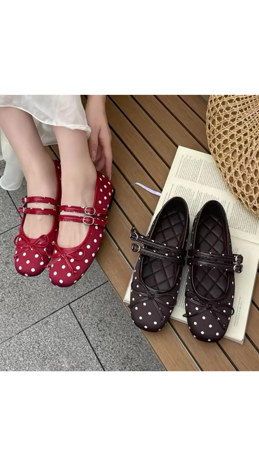 Polka Ballet Flats