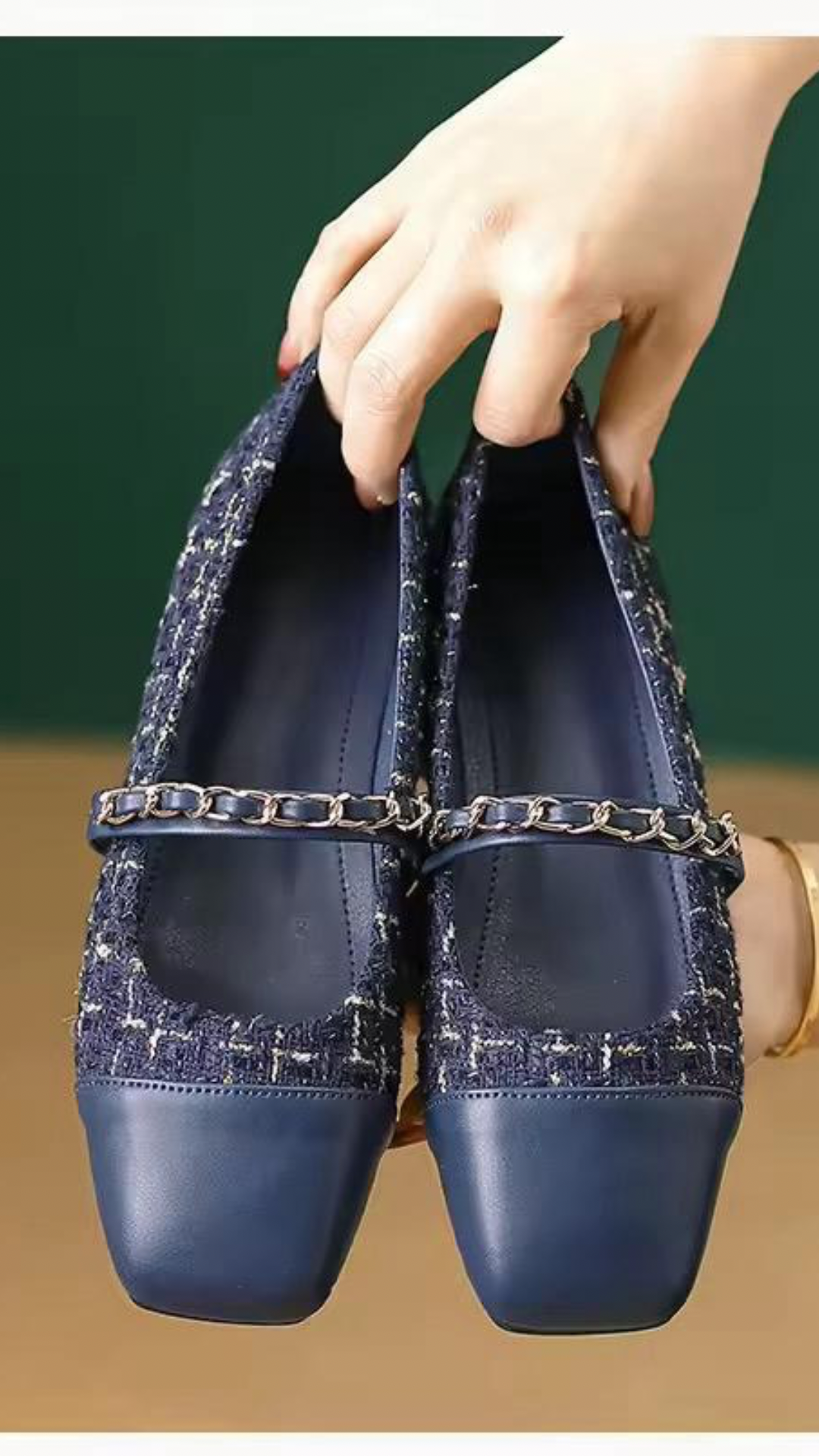Tweed Ballerinas