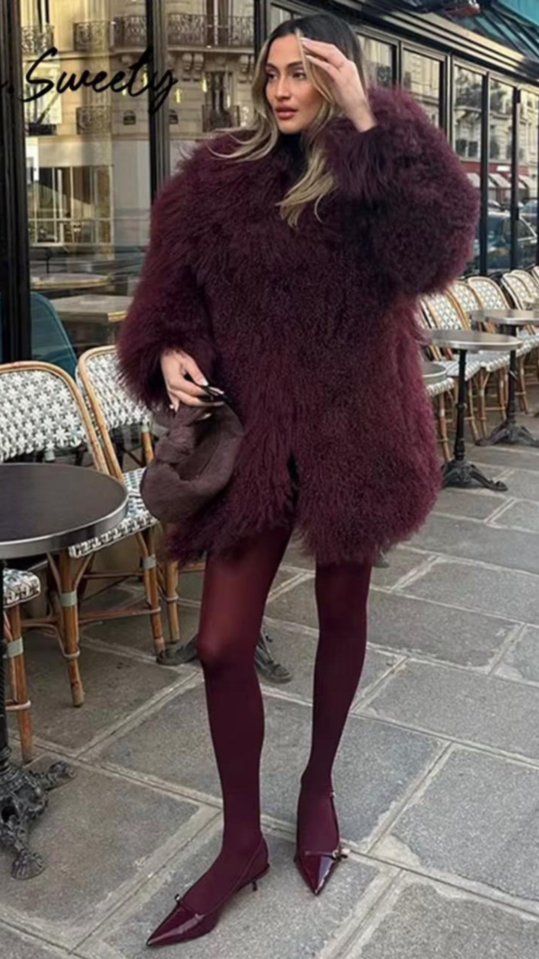 Midnight Fur Long Coat