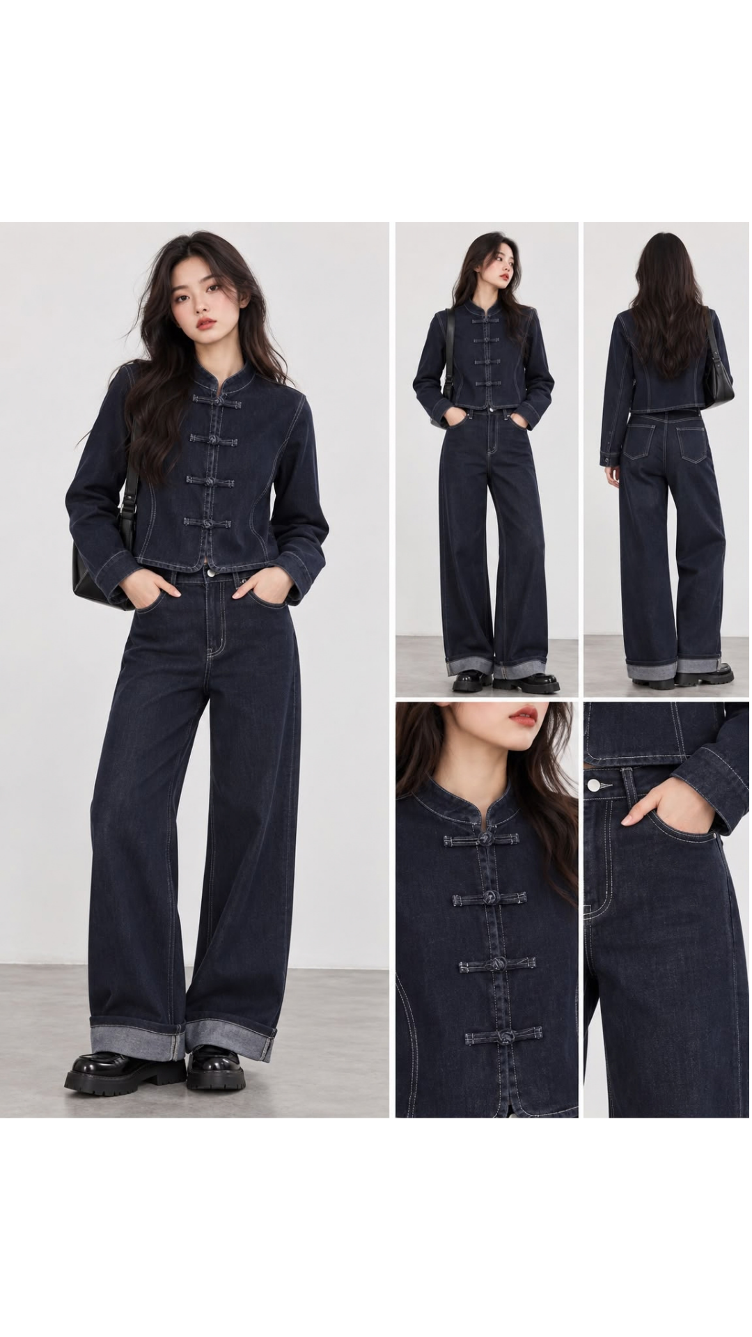 Marine denim set