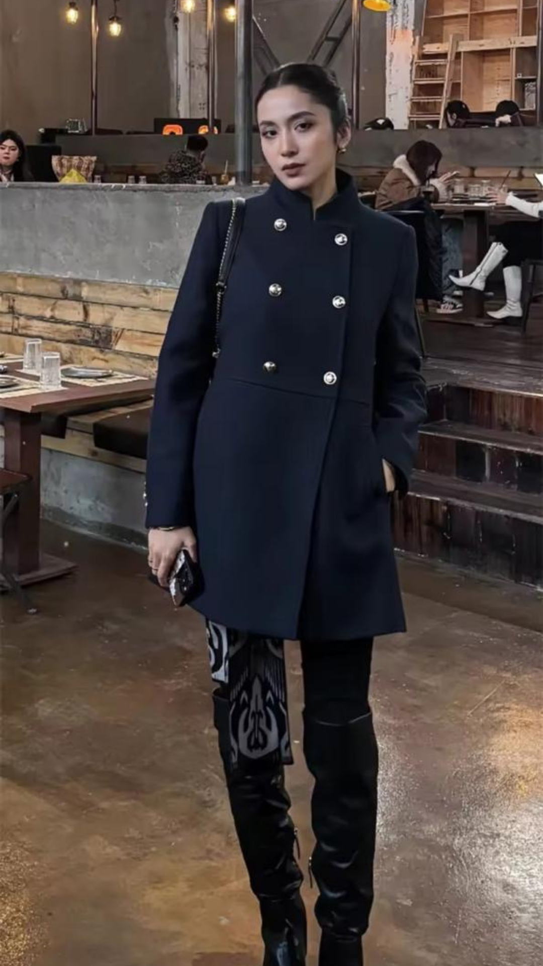Maison Double Breasted Coat