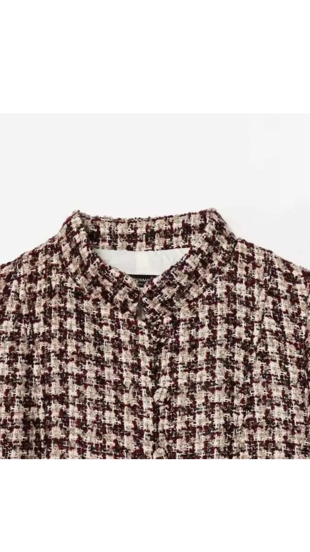 Winter rose tweed jacket