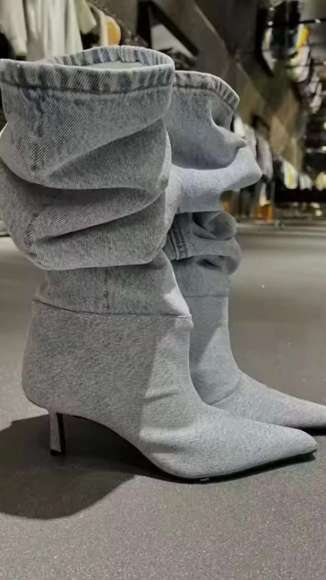 Denim Boots