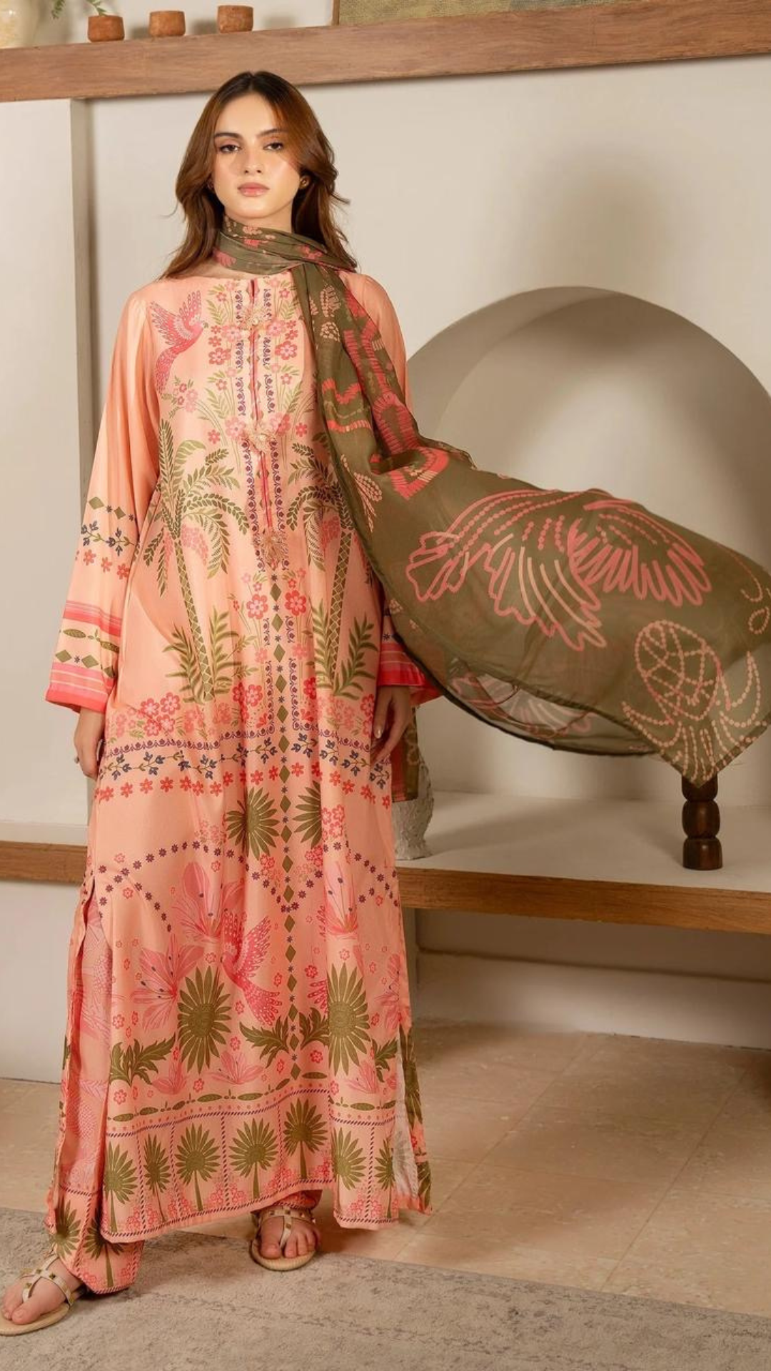 Printed Breezy Kurta & Dupatta Set
