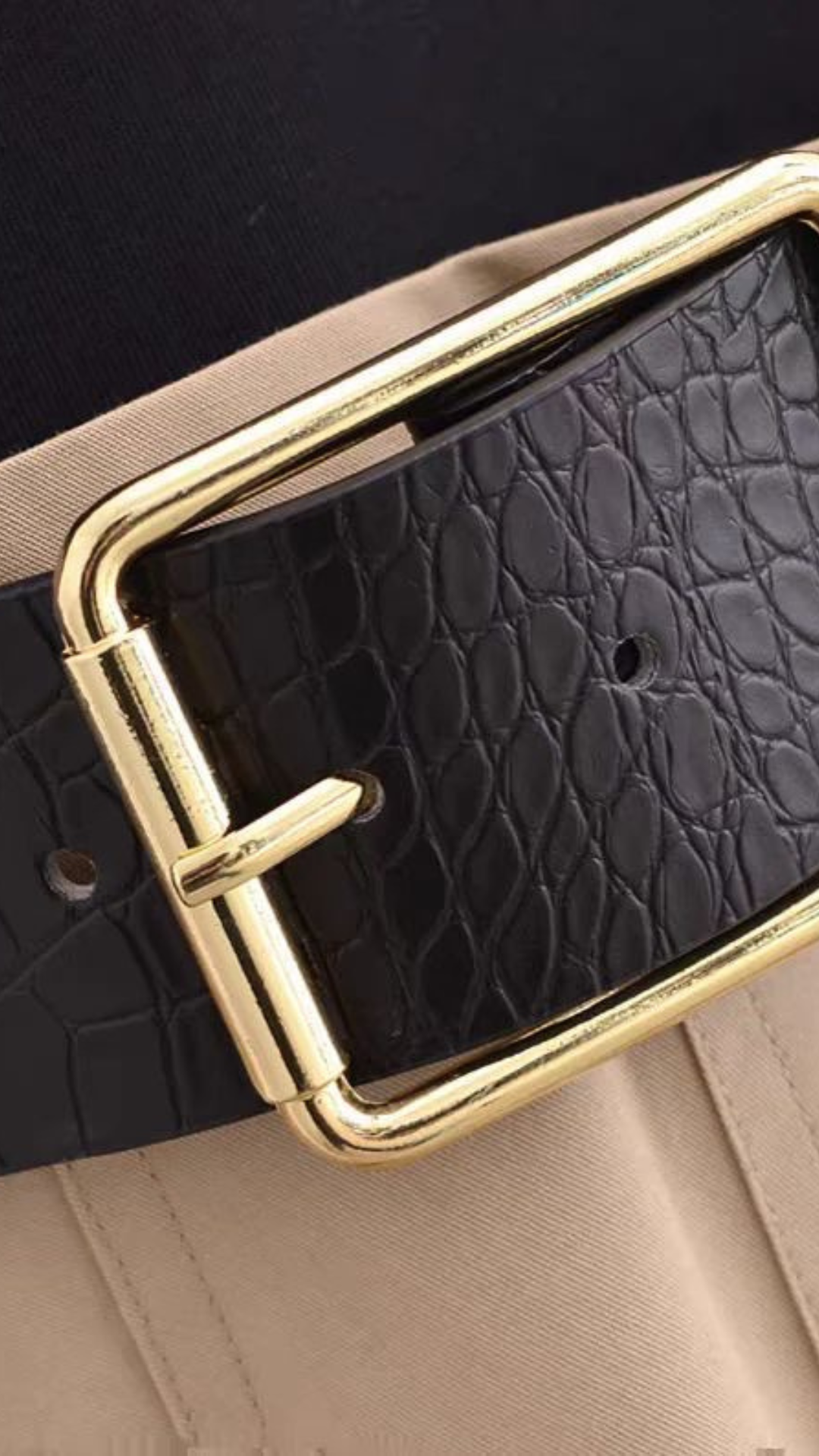Pleated Belted Dress