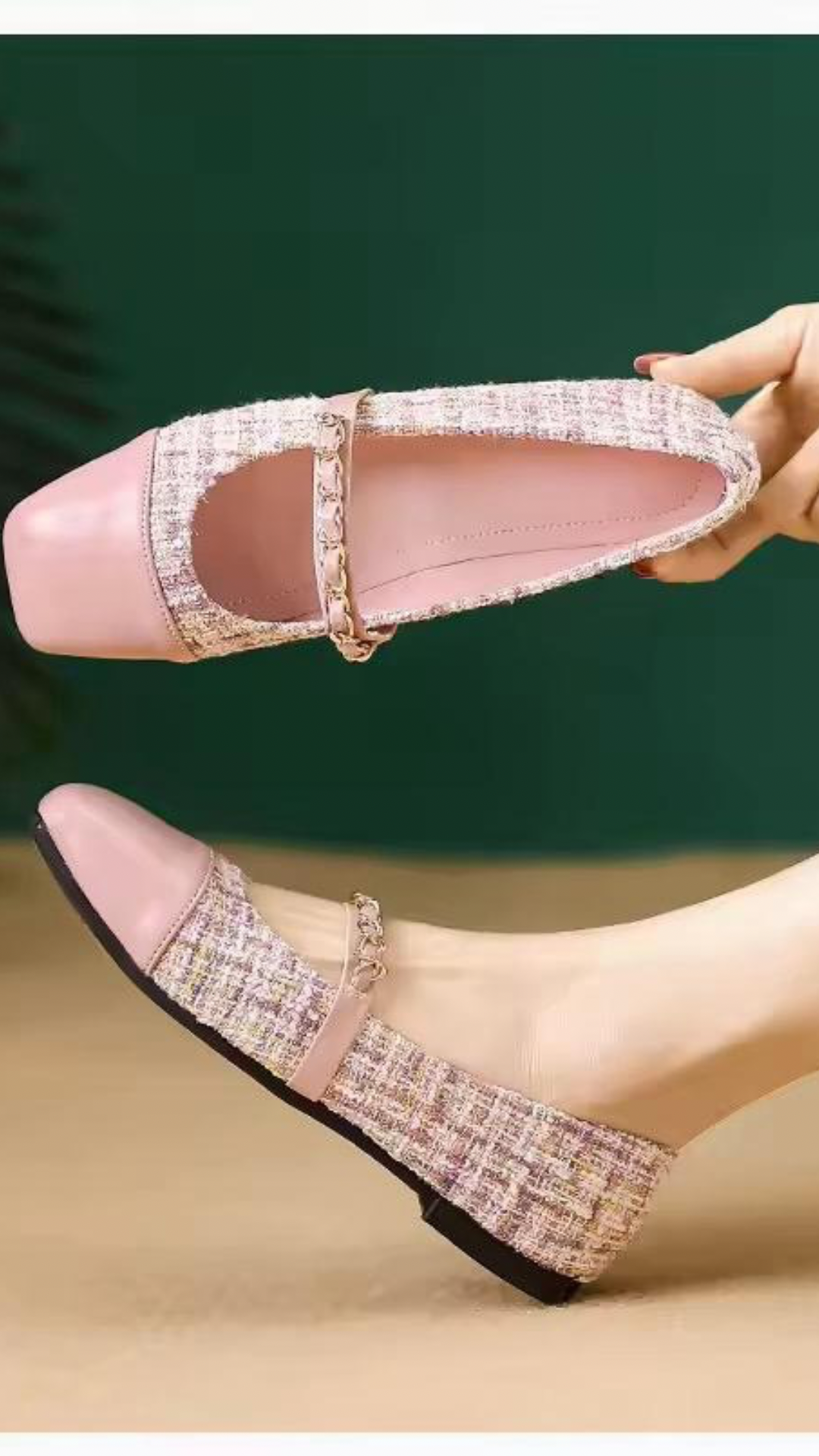 Tweed Ballerinas