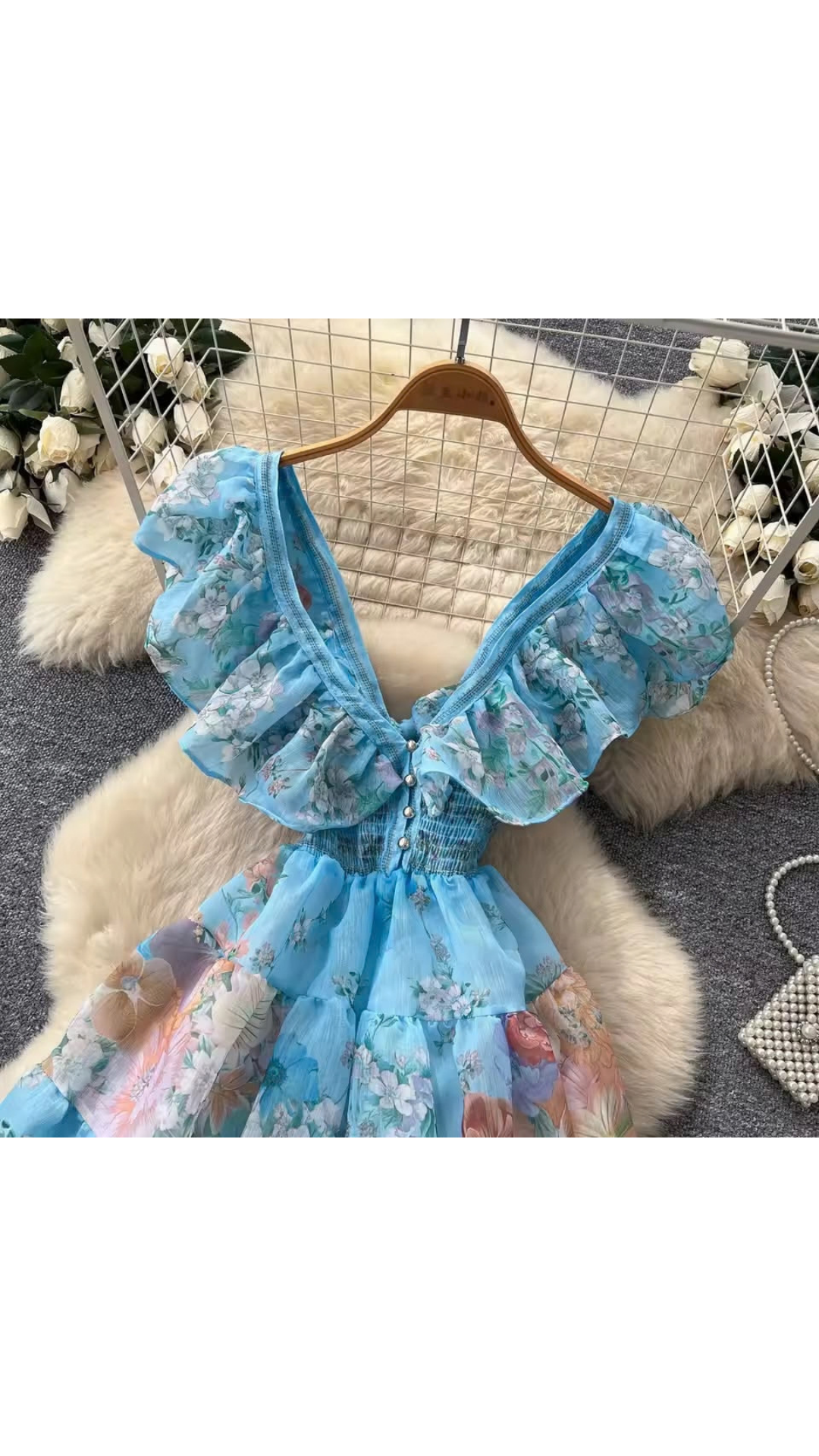 Ruffled party dress
