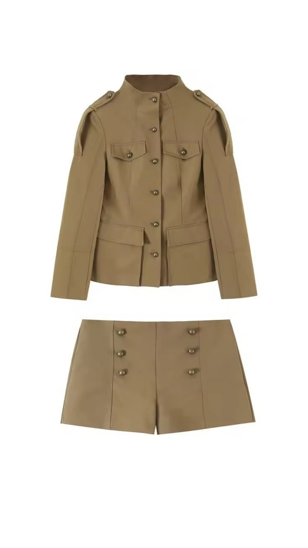 Founders coat and shorts set