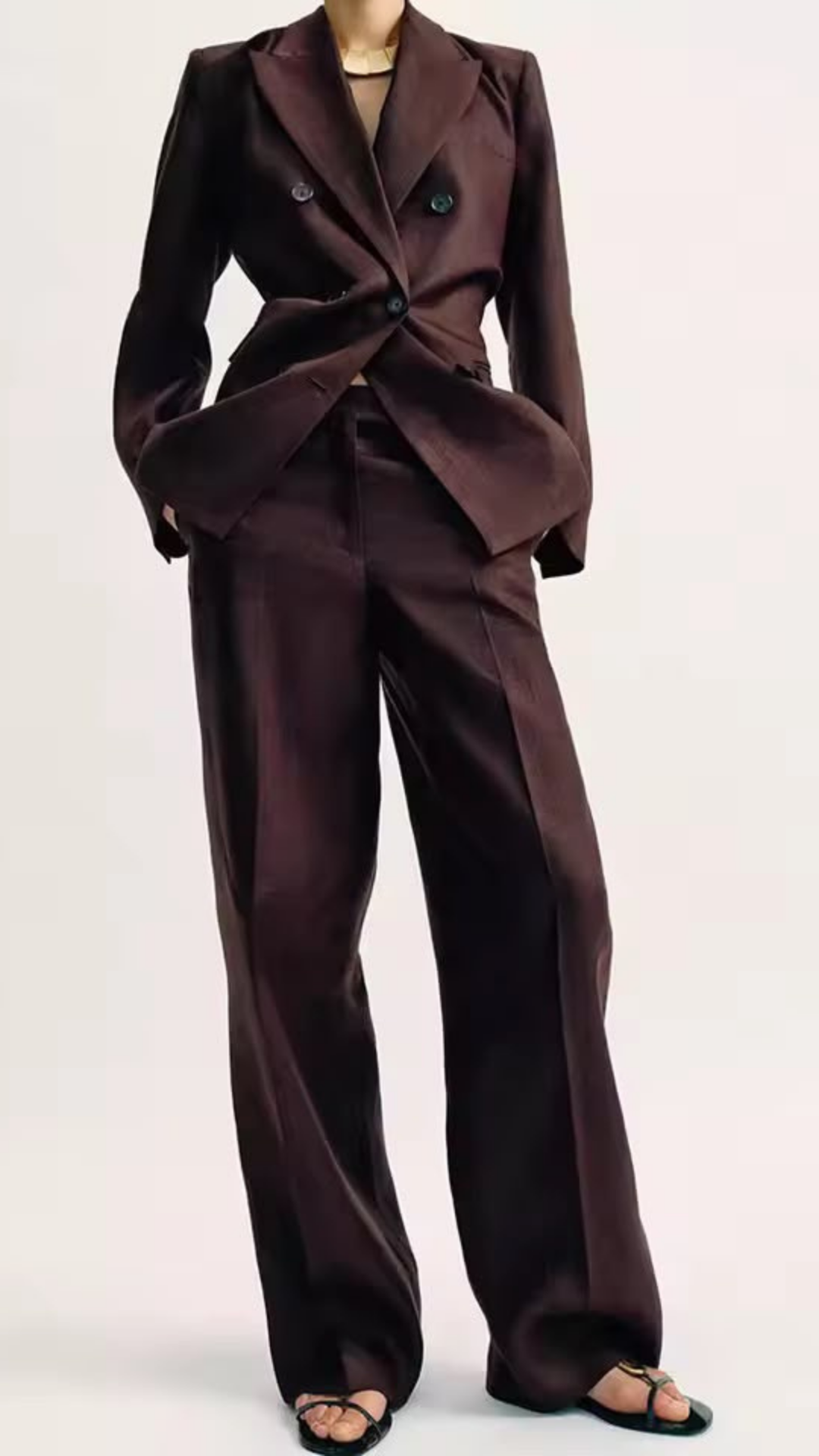 Double breasted blazer and pants
