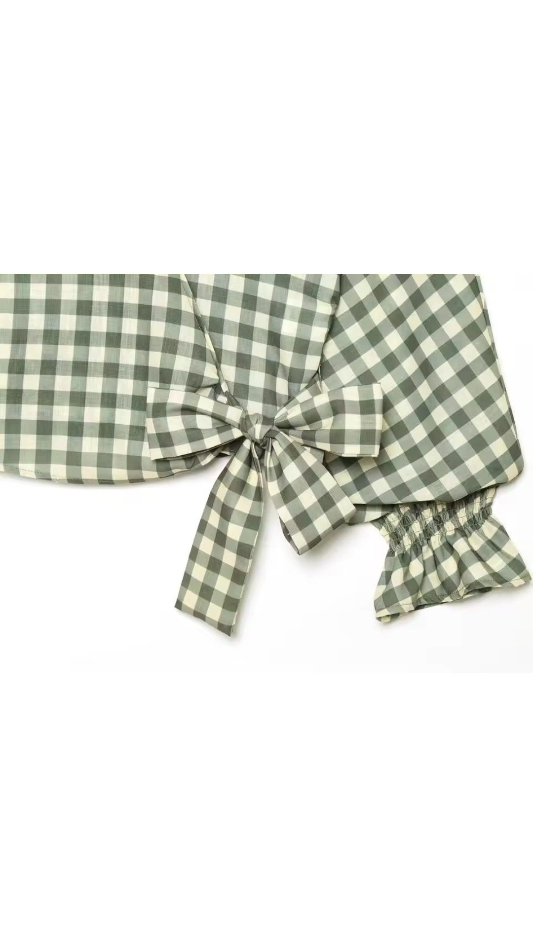 Plaid shorts set
