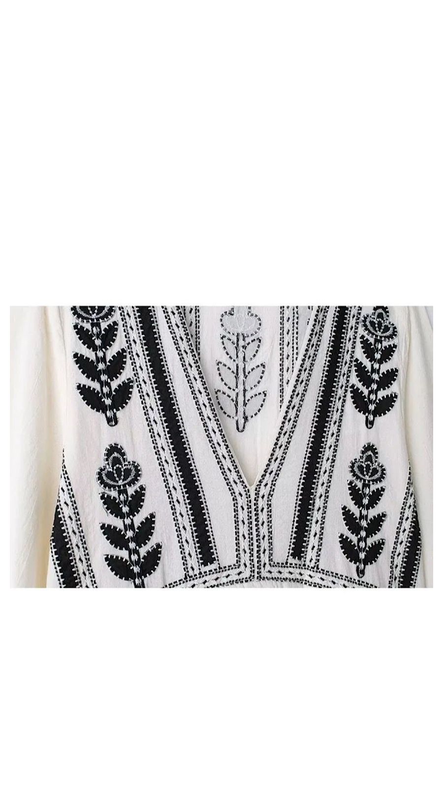 White Embroidered Dress