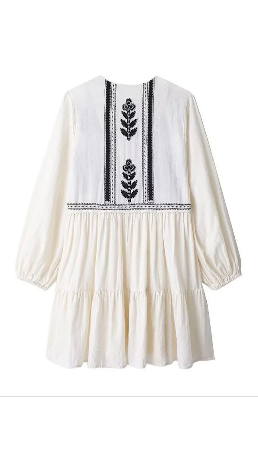 White Embroidered Dress