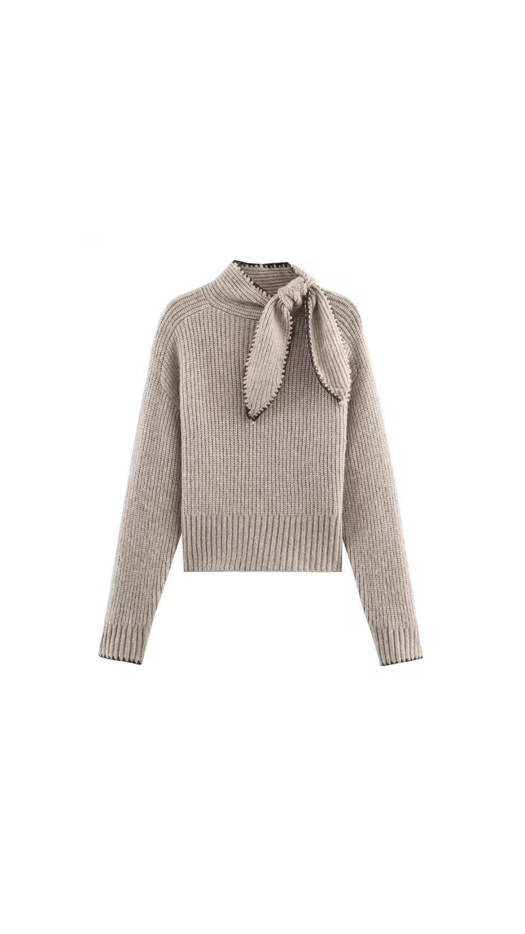 Bow knot sweater