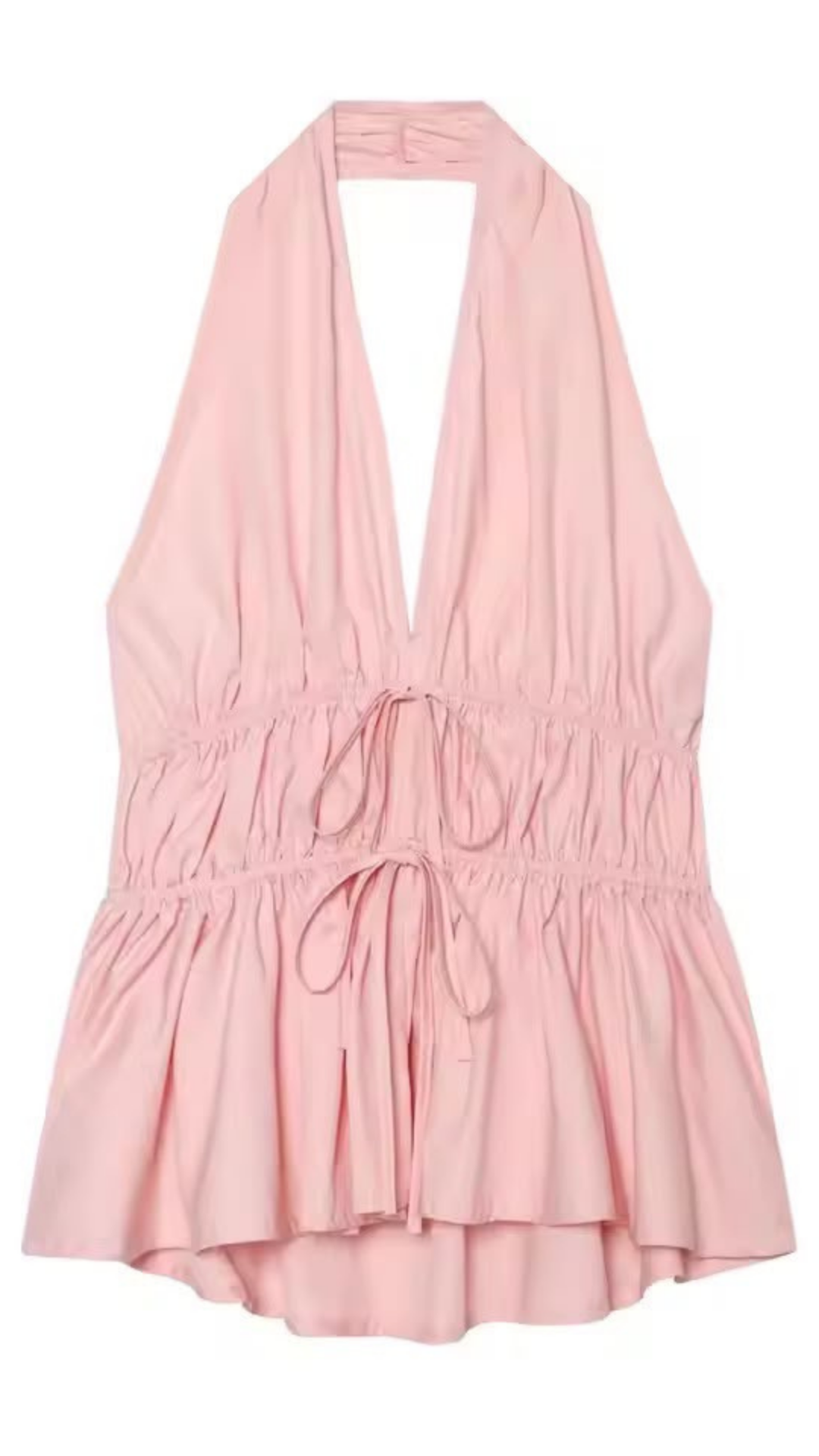 Bowknot halter top