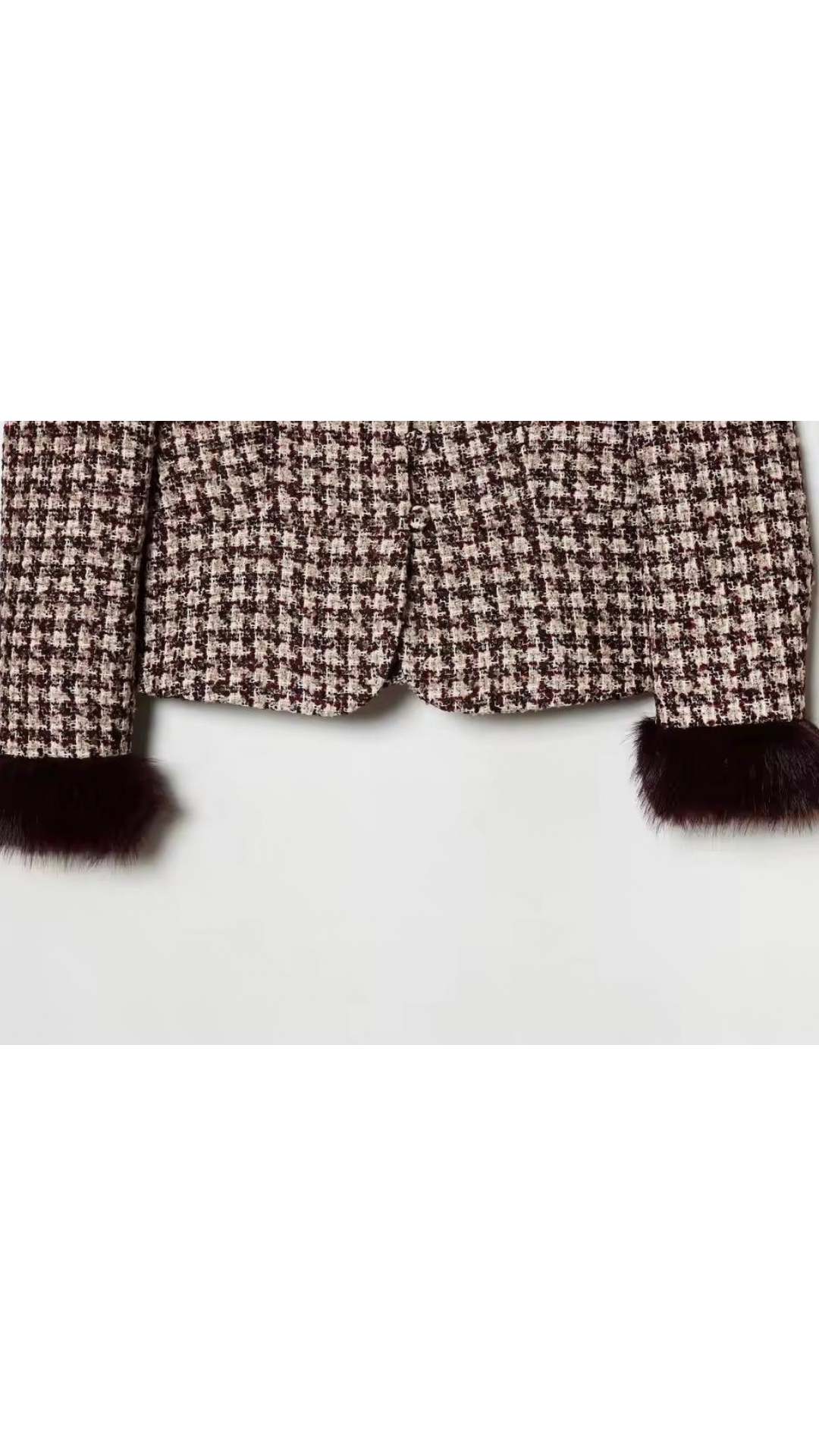 Winter rose tweed jacket
