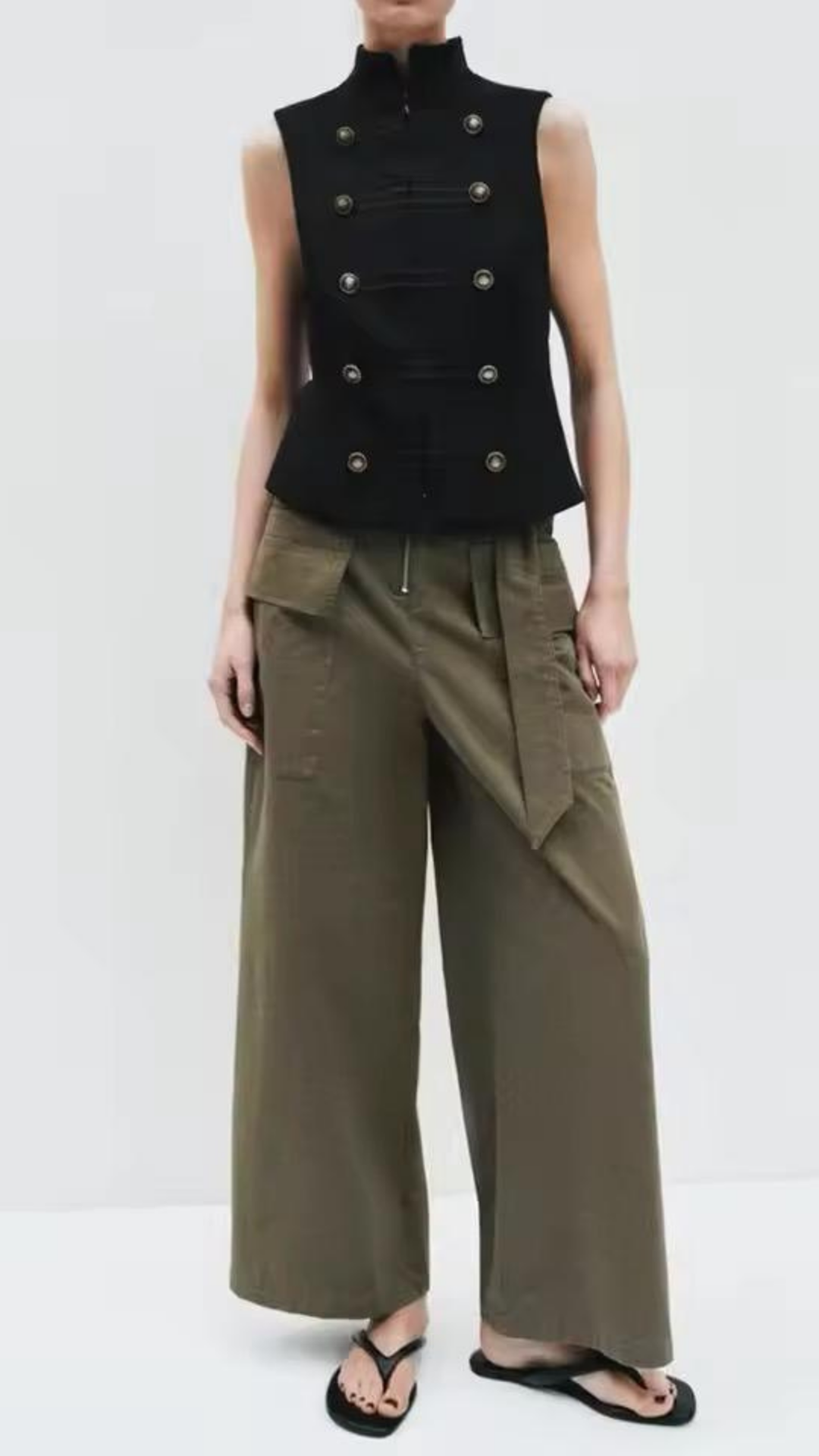 Buttoned Vest Jacket