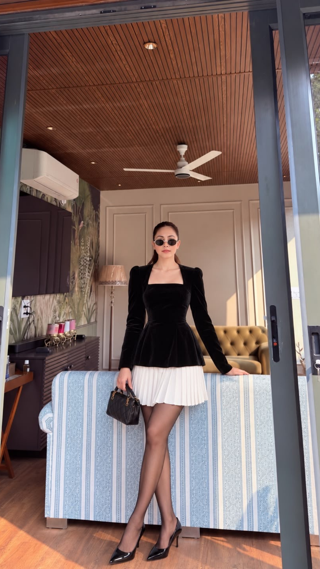 Velour Dress