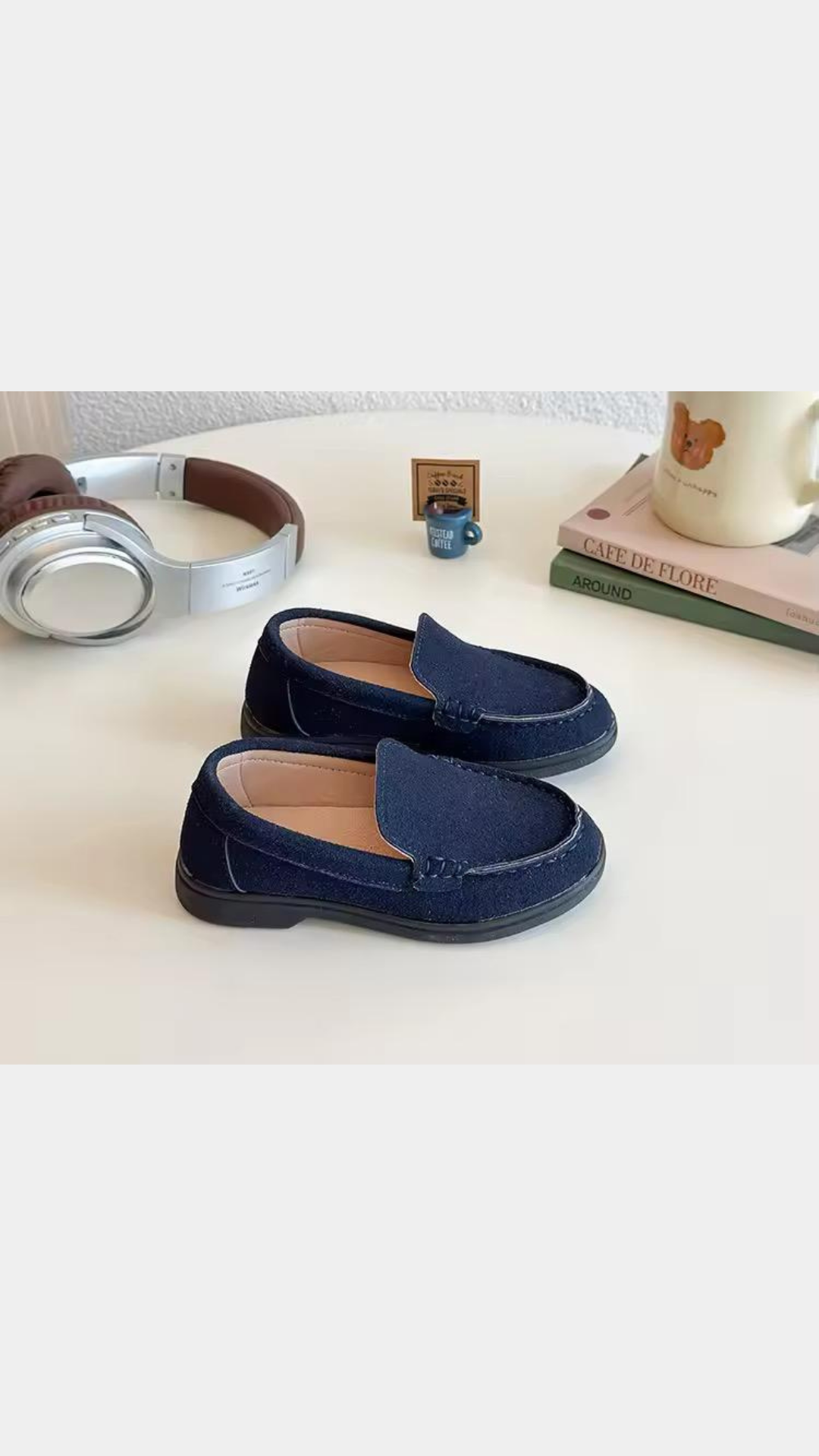 Suede loafers