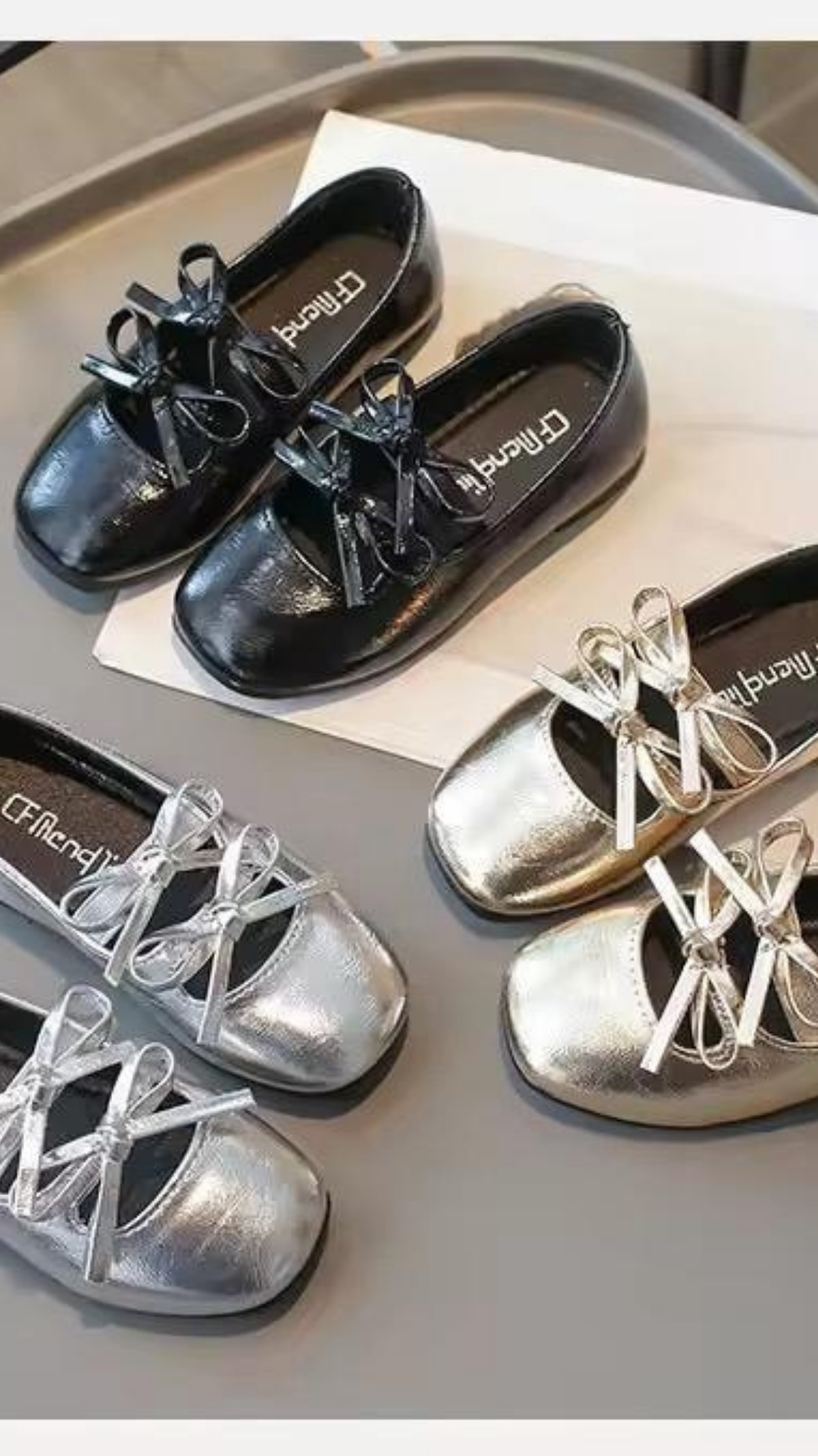 Double Bow Ballerinas
