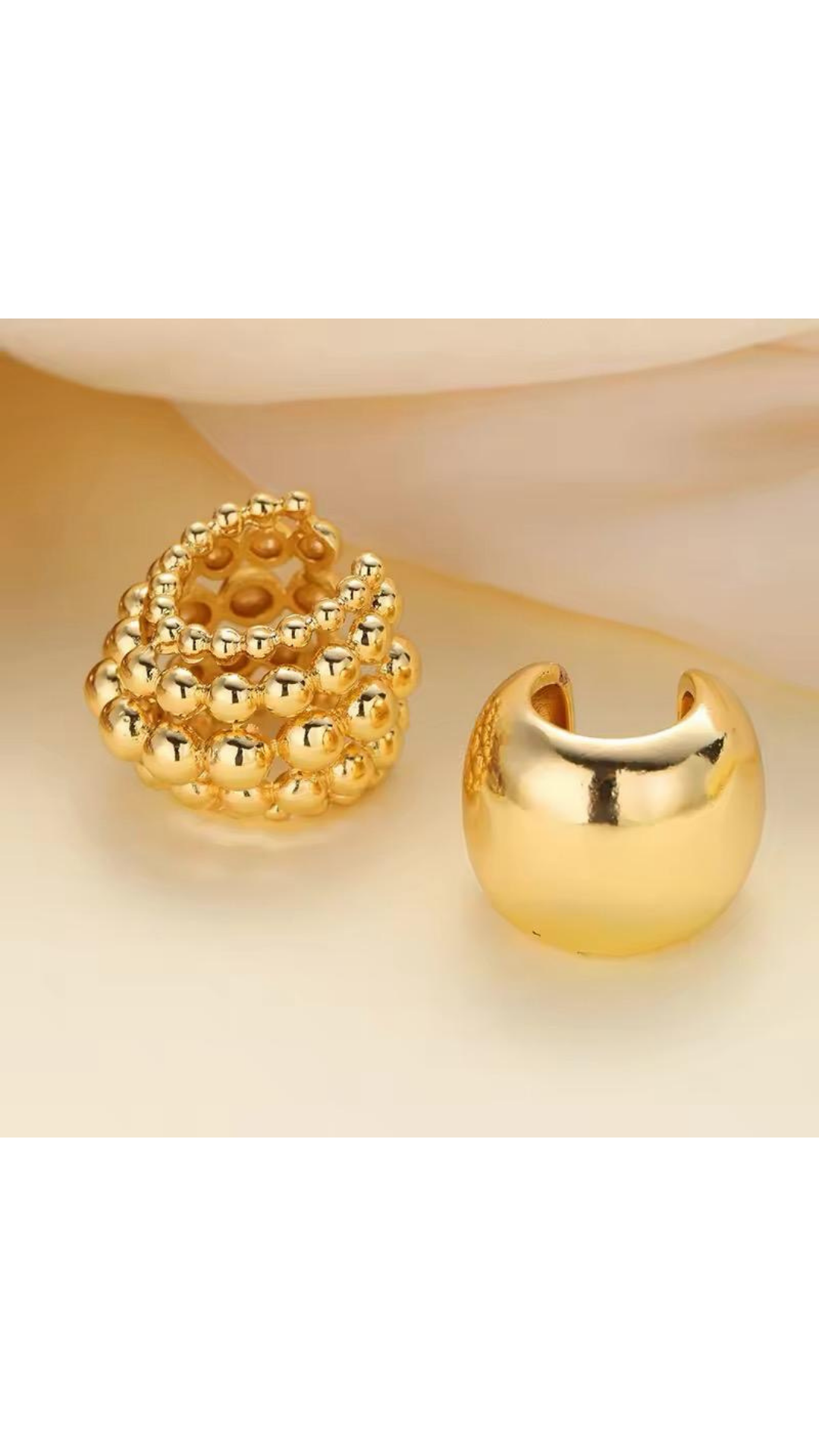Clipped earrings