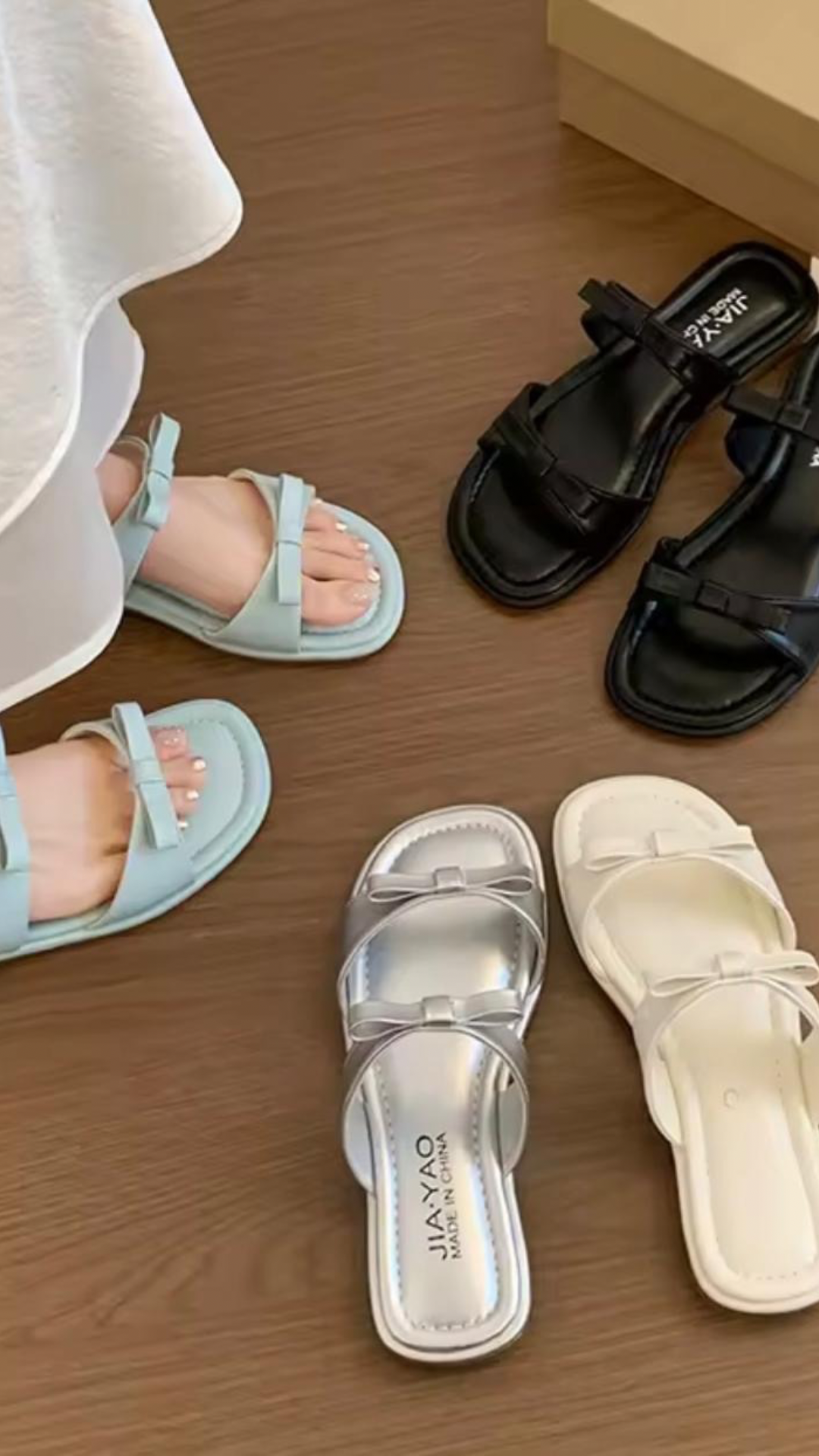 Double Bow Slippers