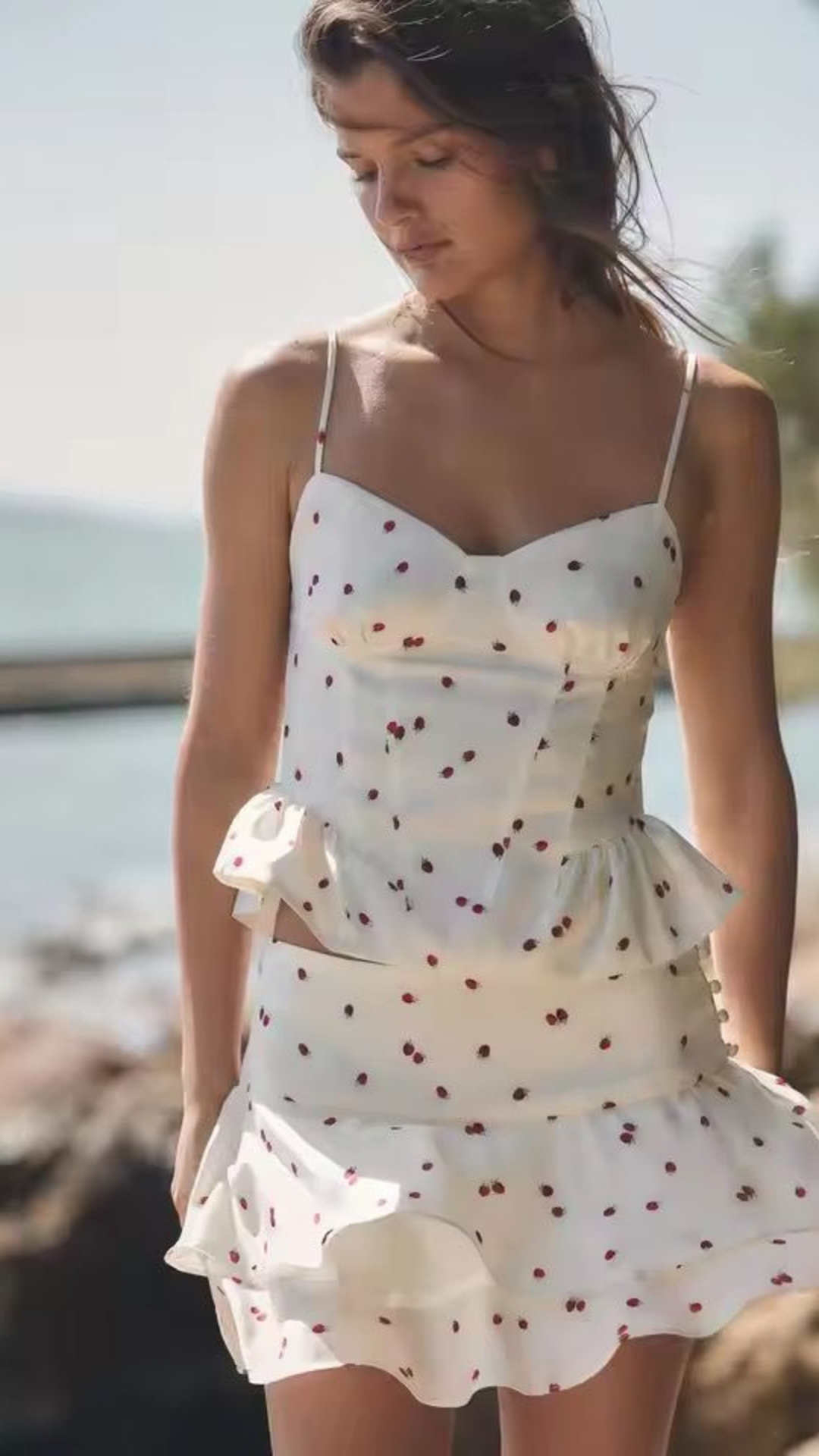 Printed Top & Skirt Set