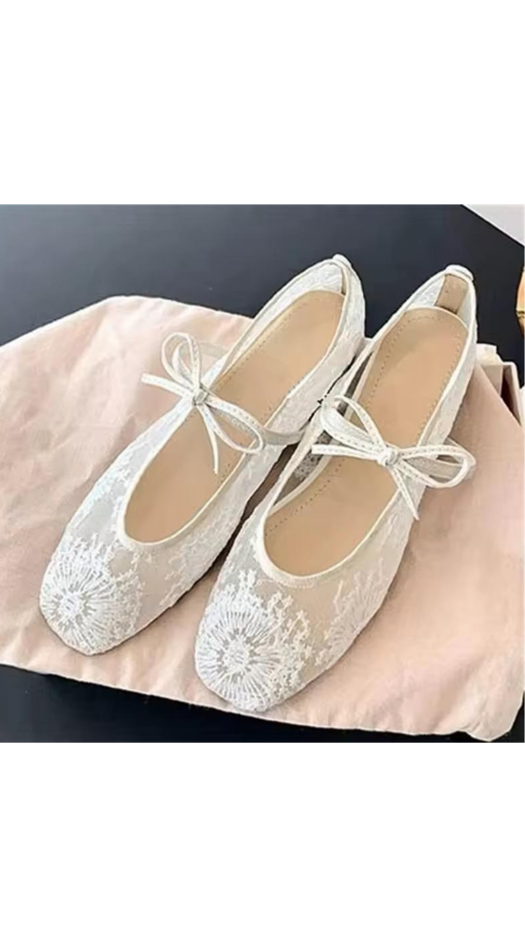 Mesh Lace Flats