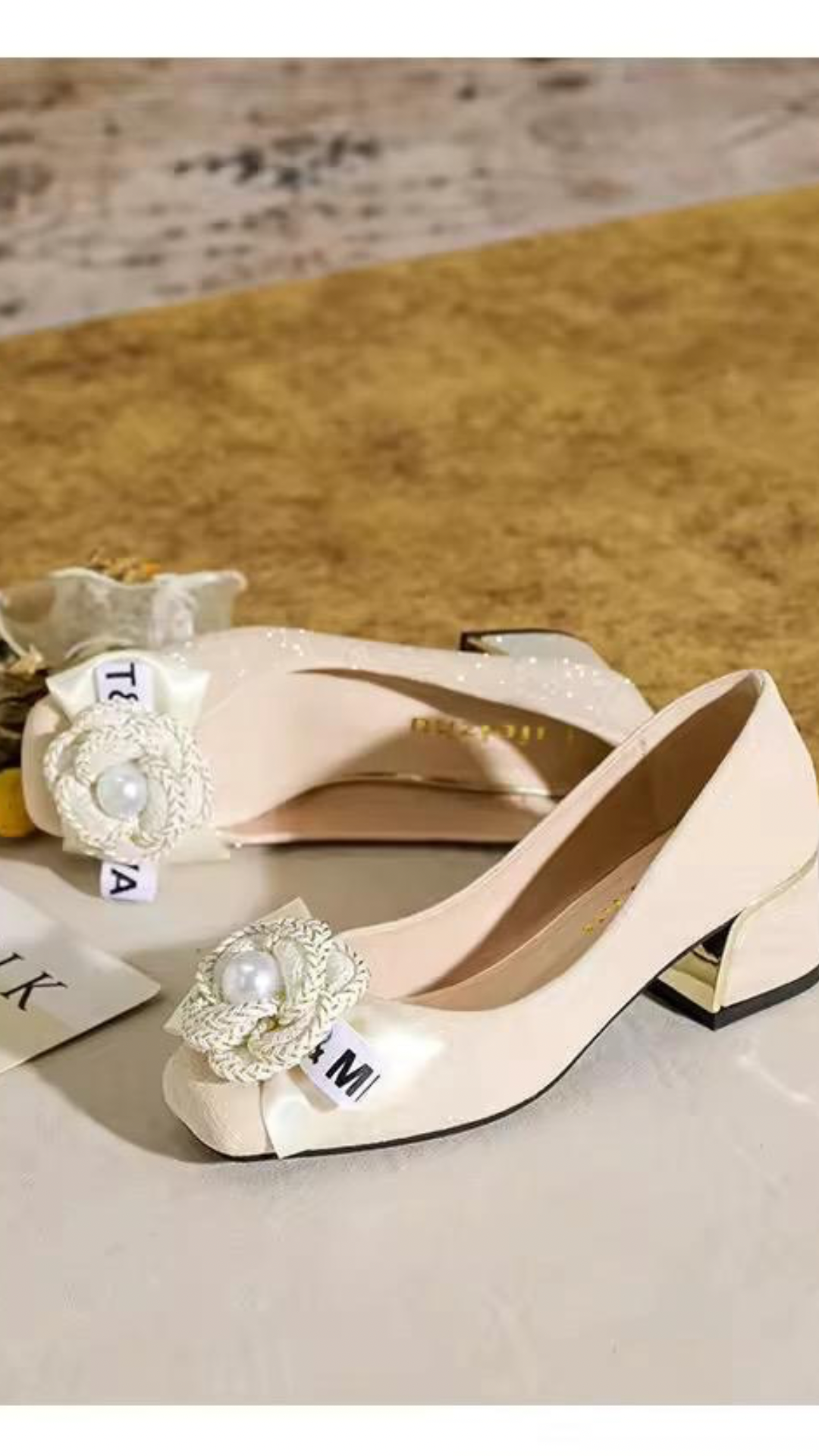 Flower Bow Heels