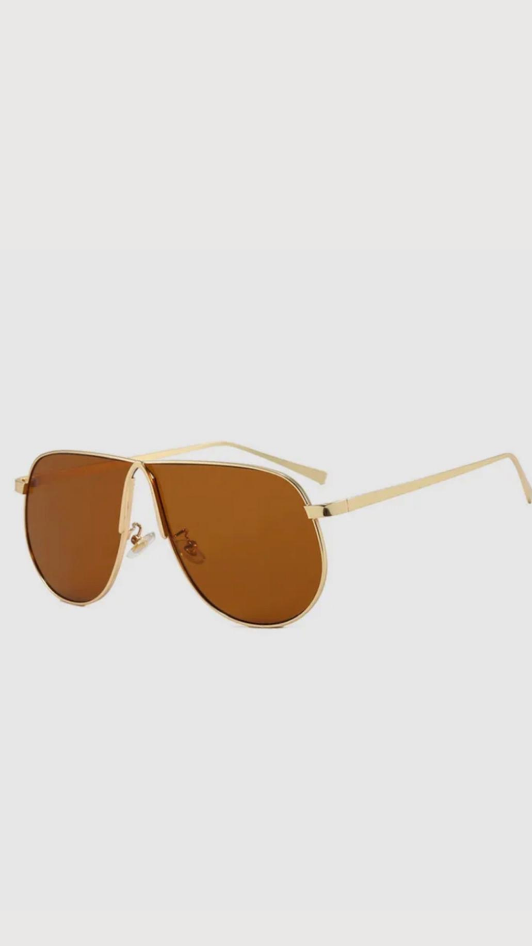 Luxe oversized aviators Sunglasses