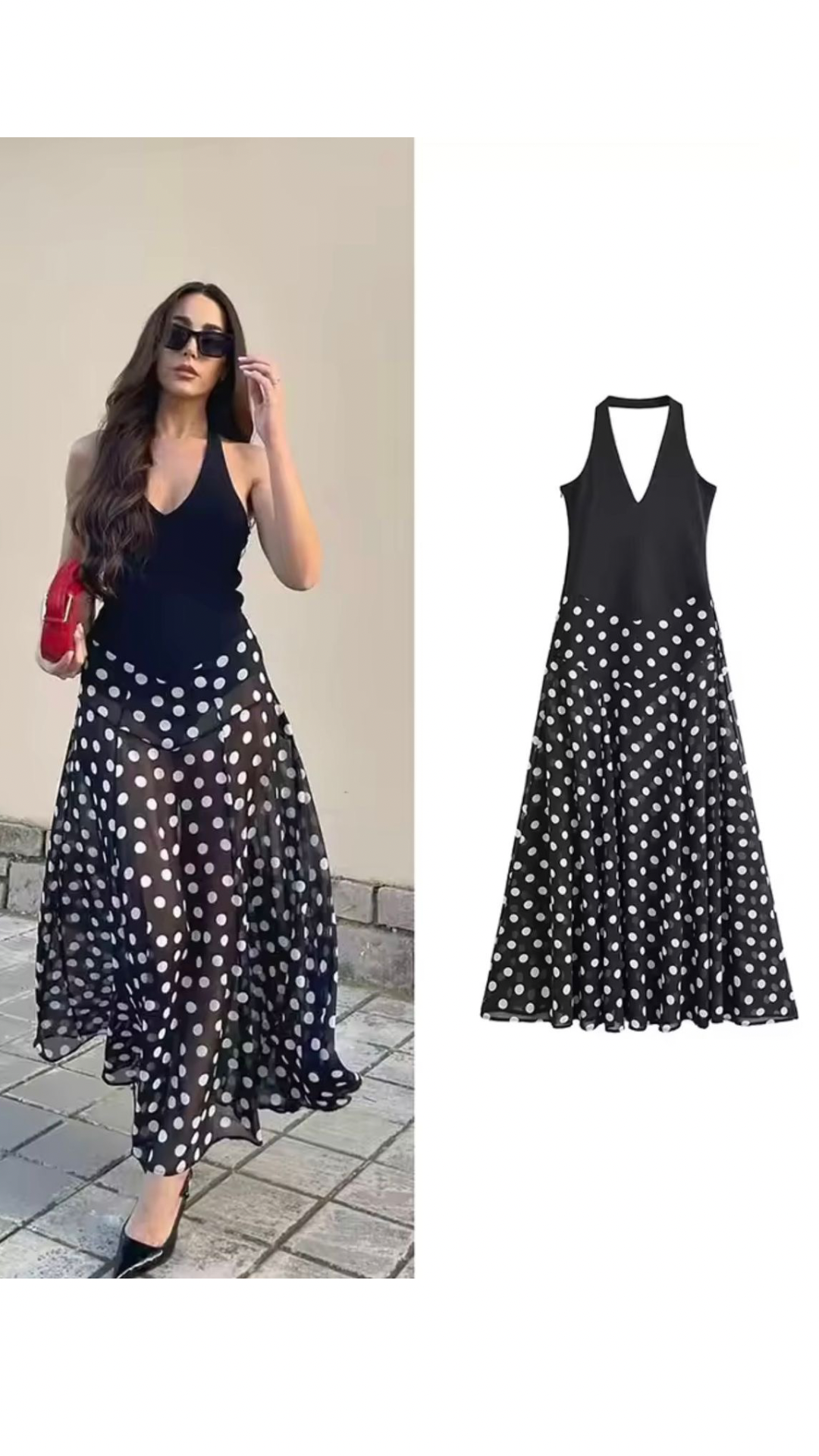 Halter Polka Dress