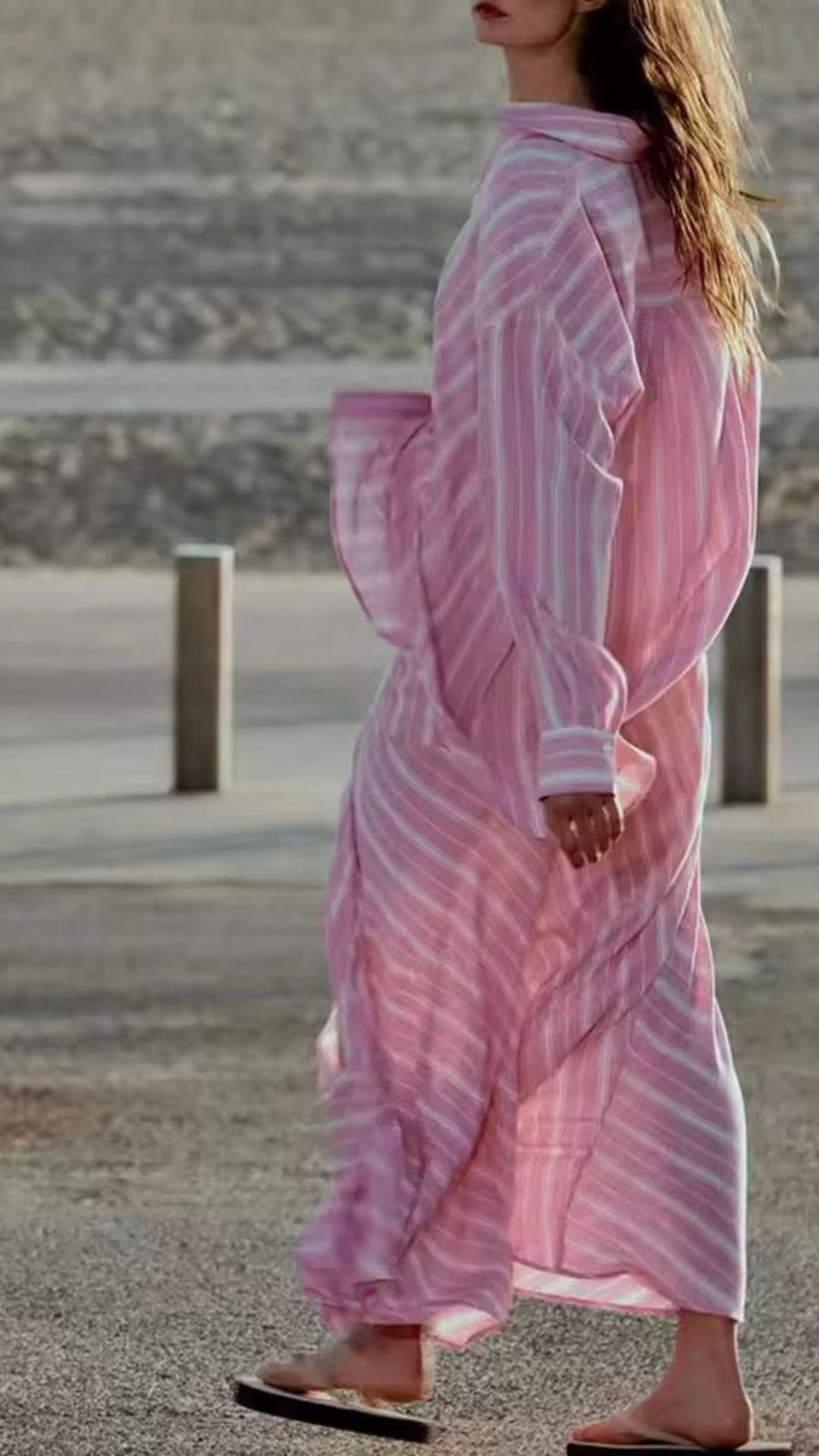 Striped Shirt & Skirt Set