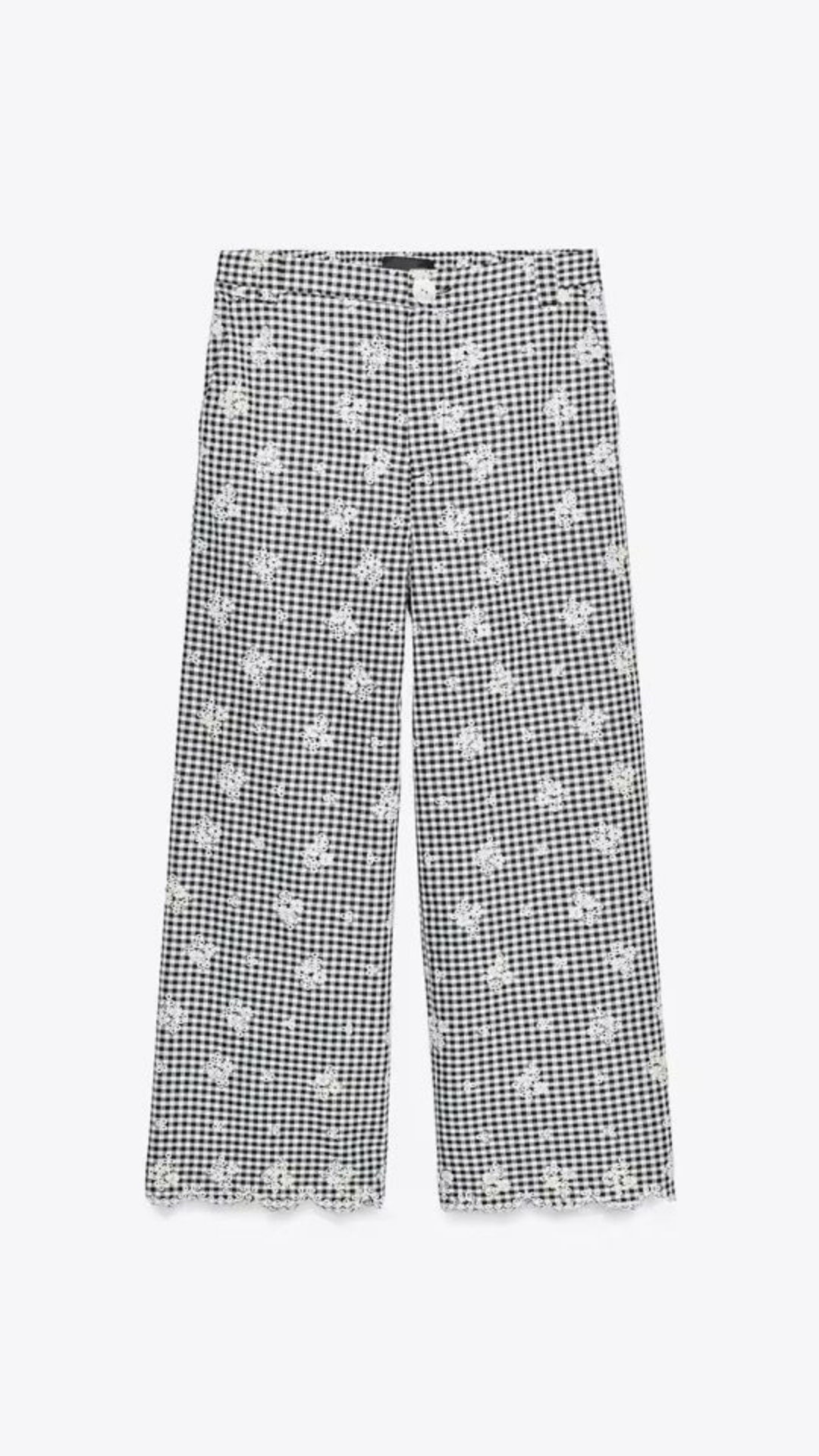 Embroidered Check Shirt & Pant Set