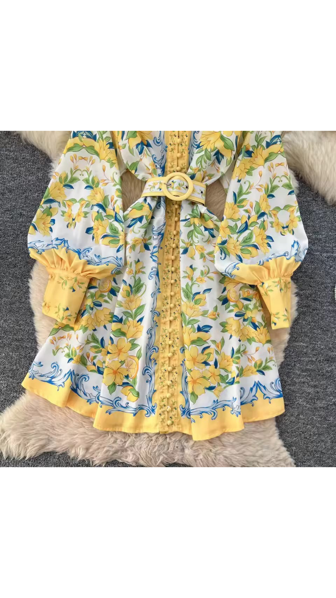 Printed luxe dress
