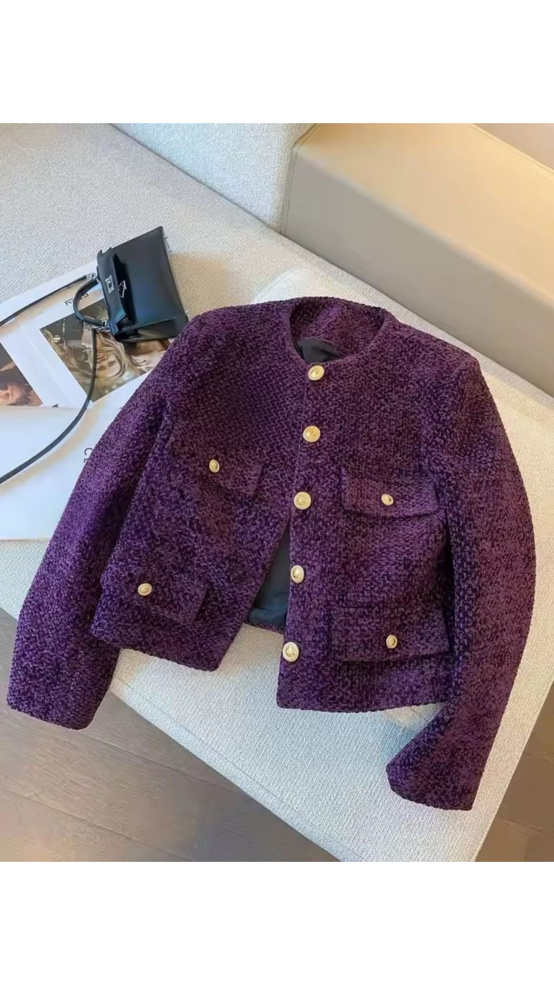 Solenne tweed blazer