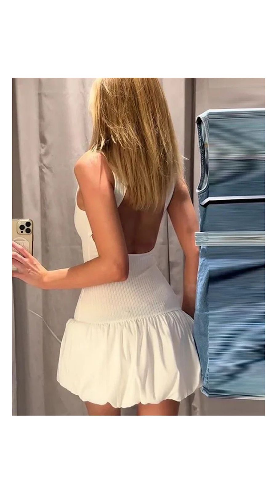 Backless Balloon Dress