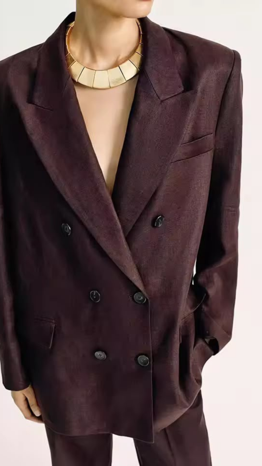 Double breasted blazer and pants