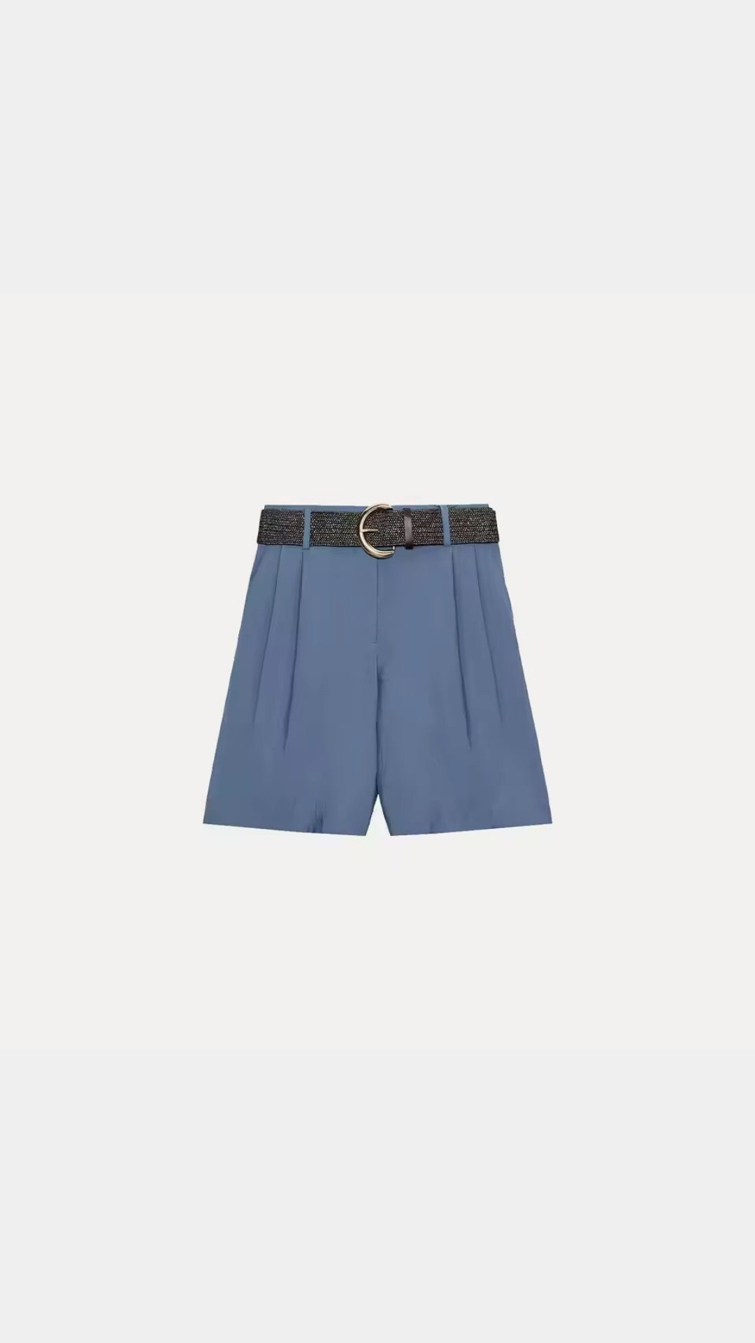 Belted shorts