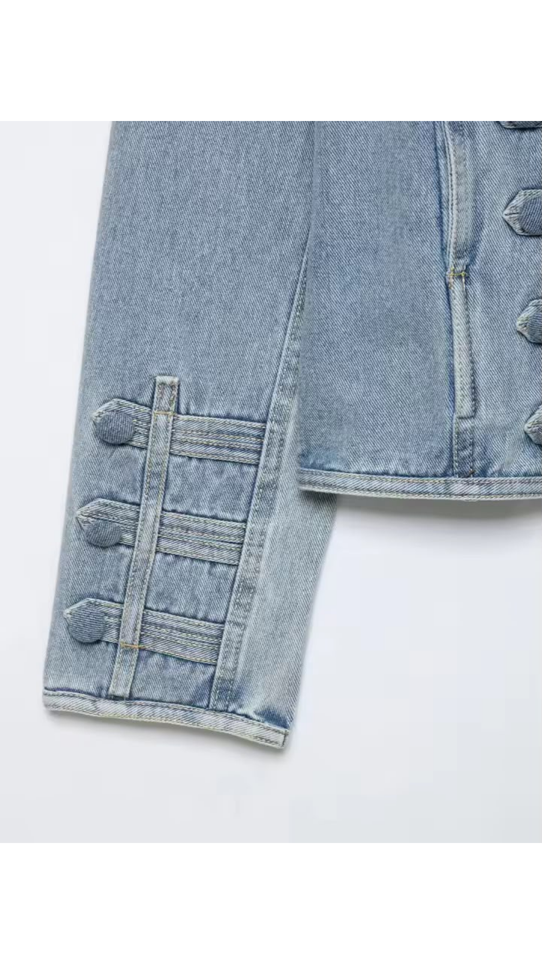 Zipper denim jacket