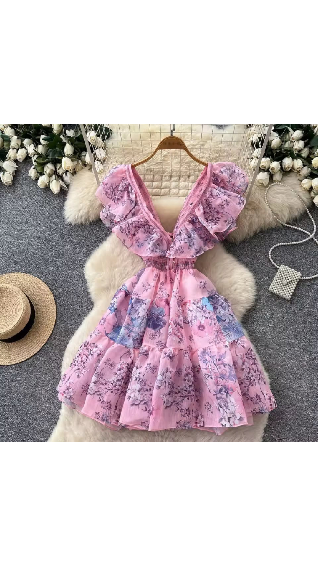 Ruffled party dress
