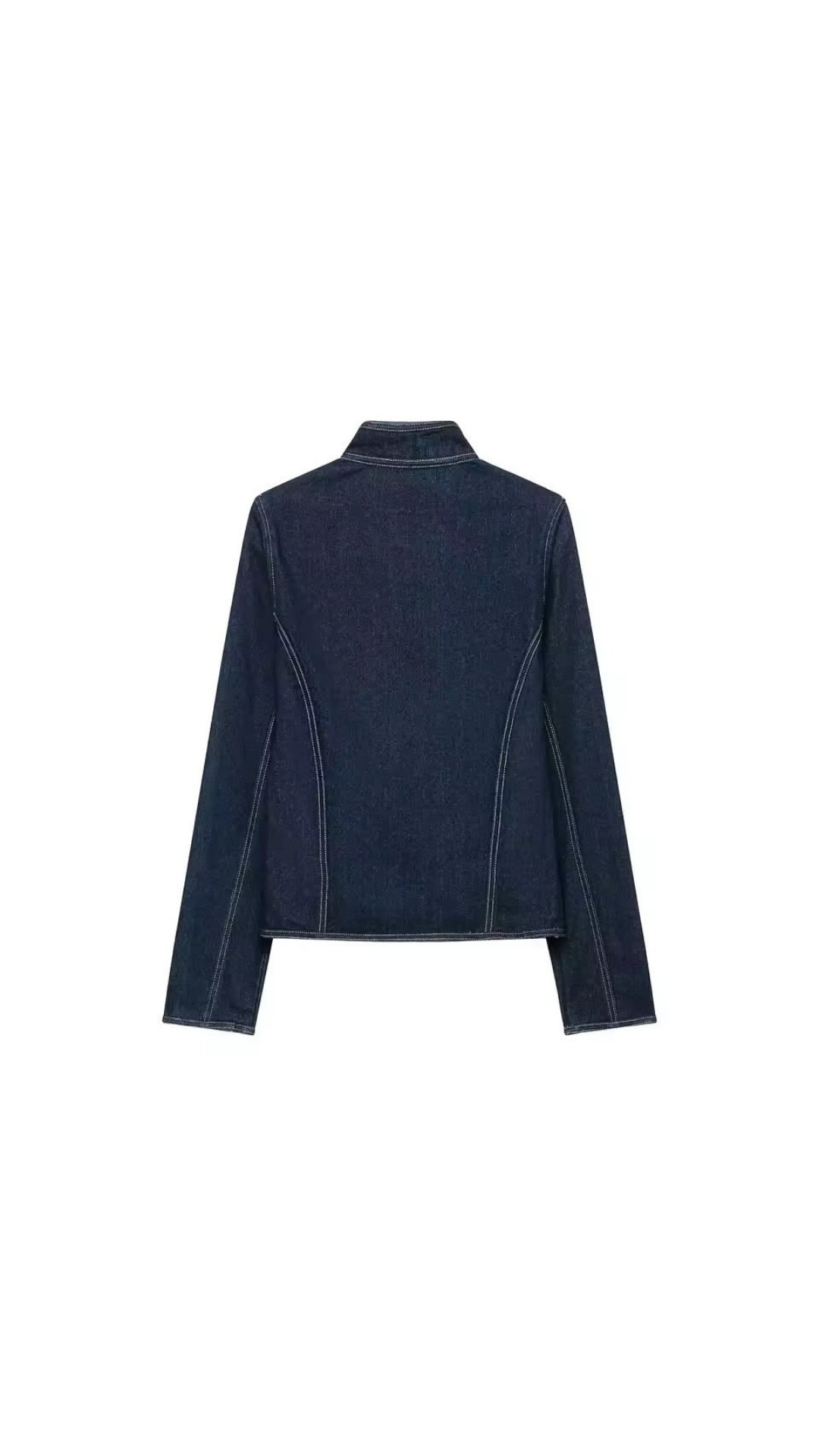 Zipper denim jacket