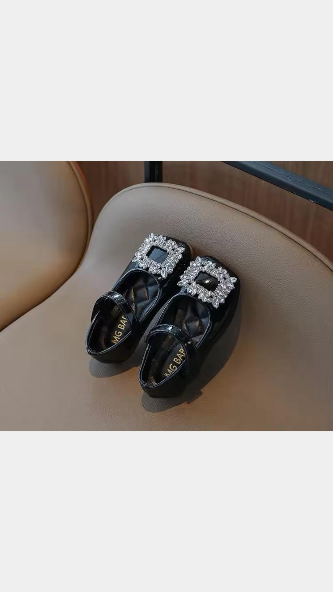 Embellished buckle flats