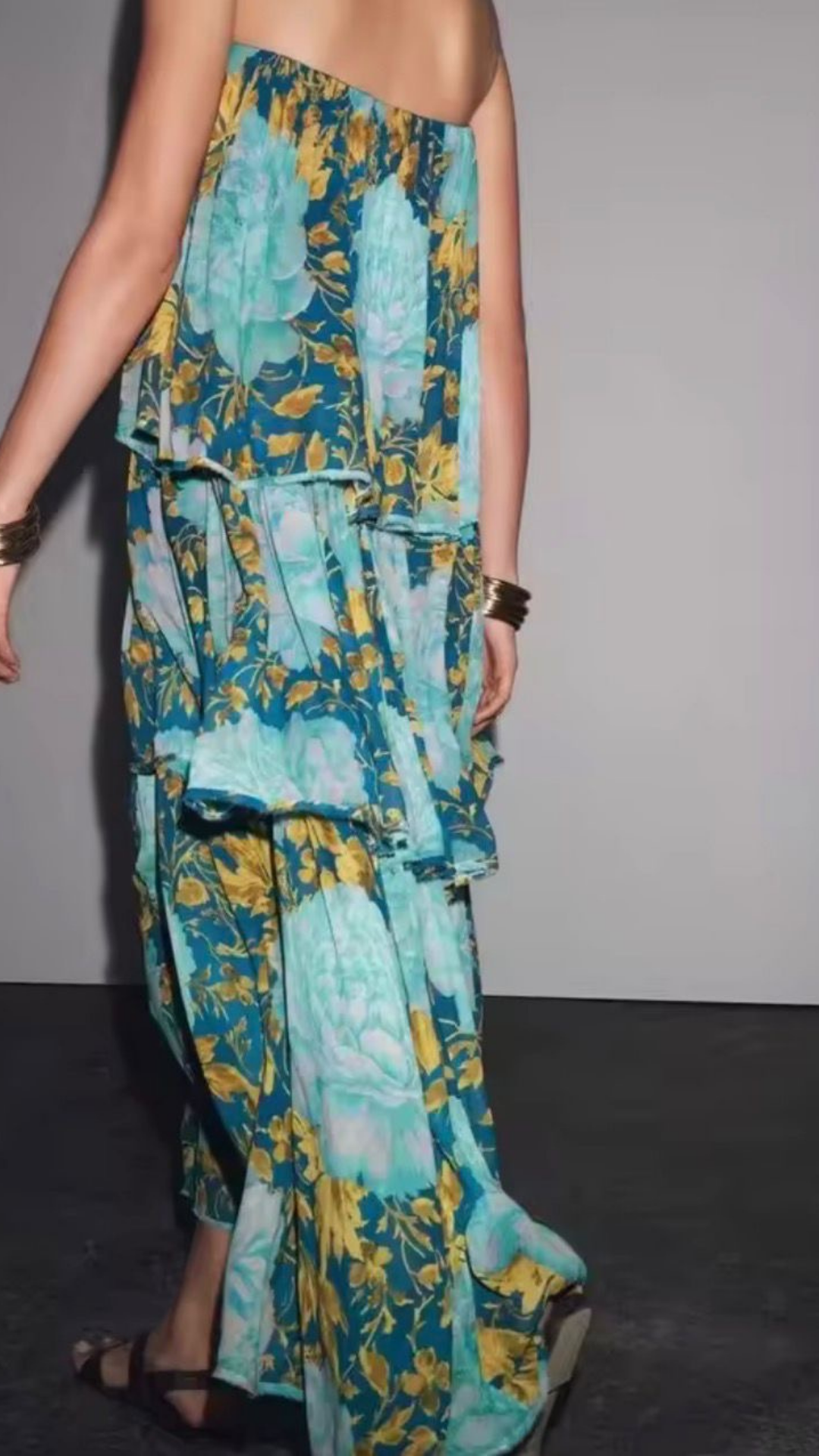 Tube Ruffle Long Dress
