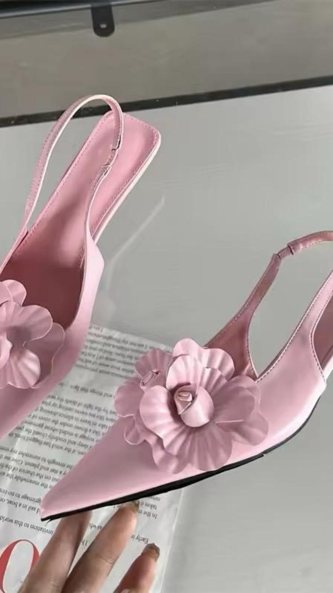 Flower Appliqué Heels