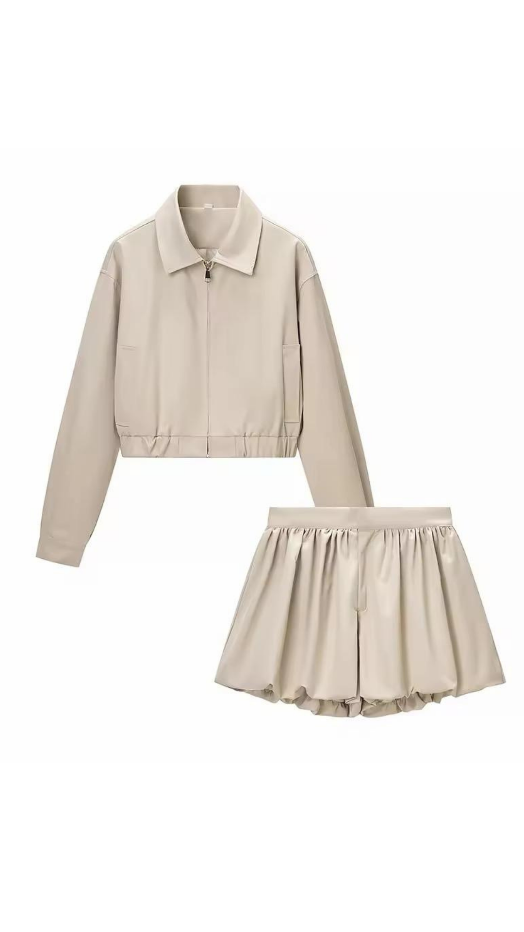Balloon Skirt & Jacket Set