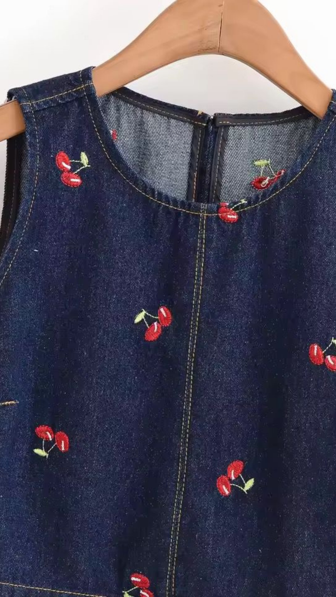 Cherry Embroidered Top & Skort Set