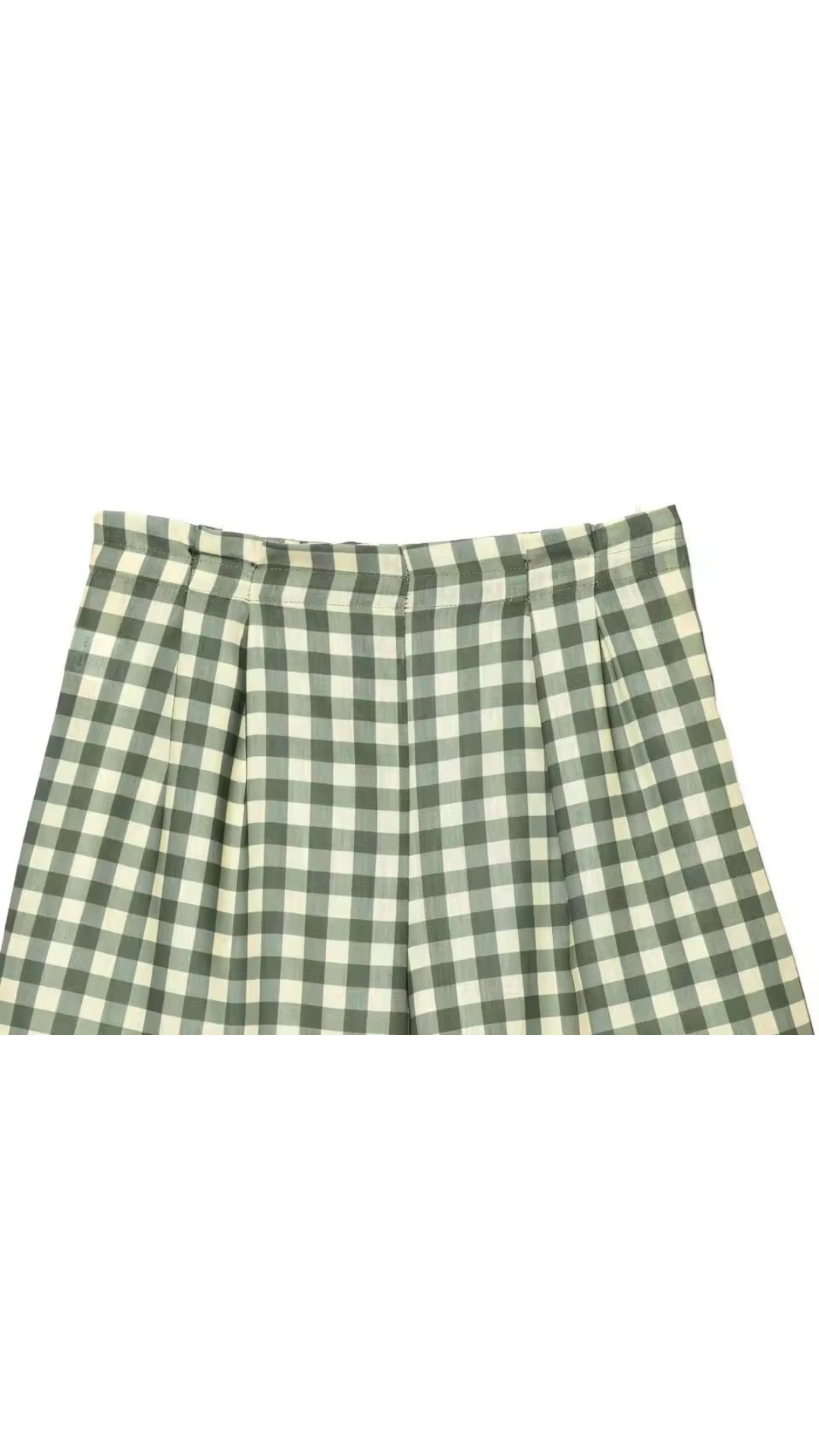 Plaid shorts set