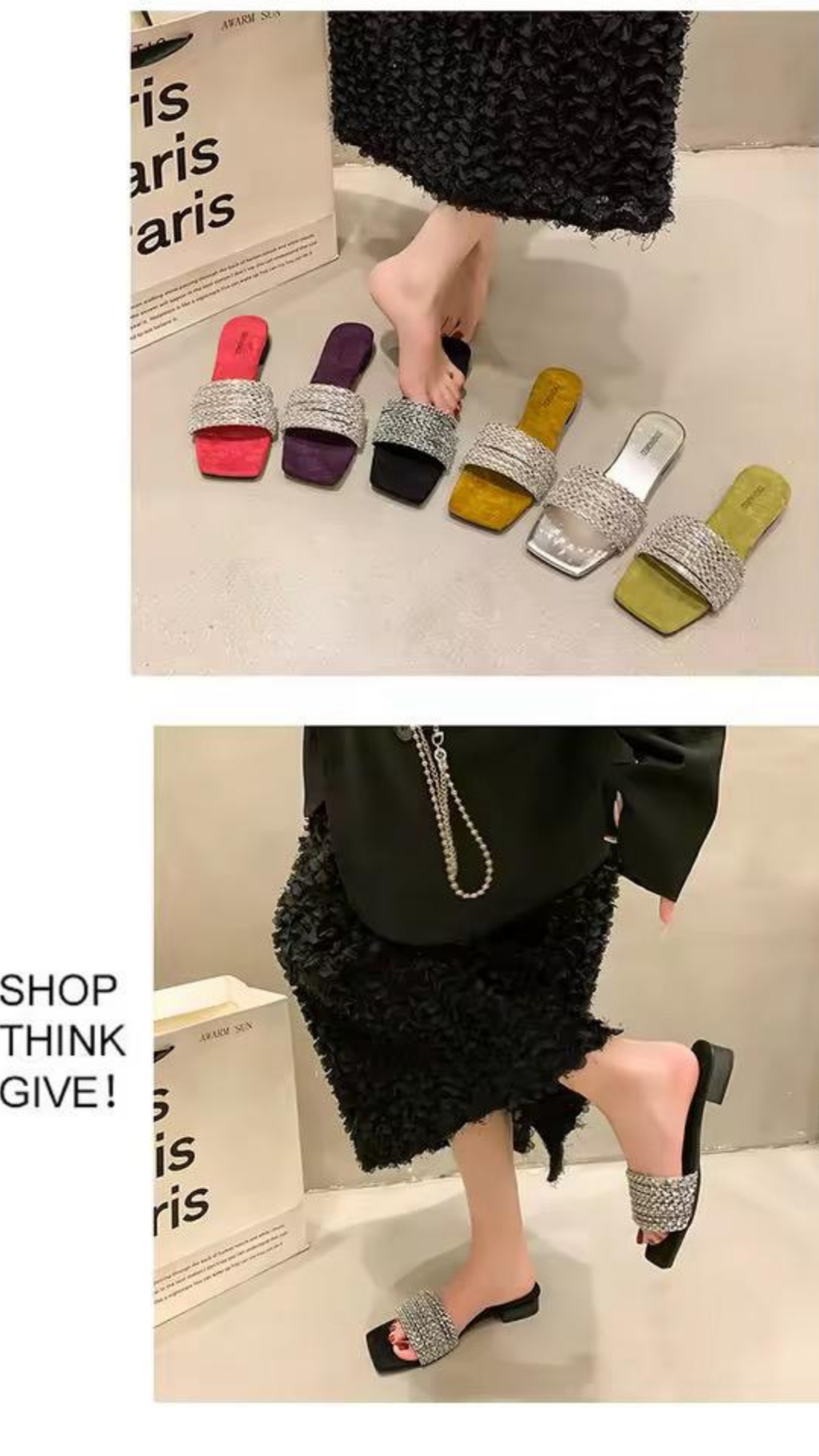 Sequinned flats