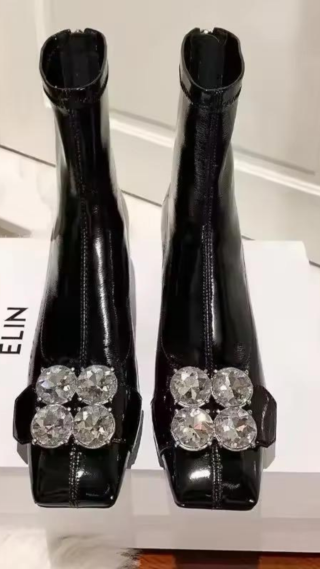 Embellished Buckle Boots